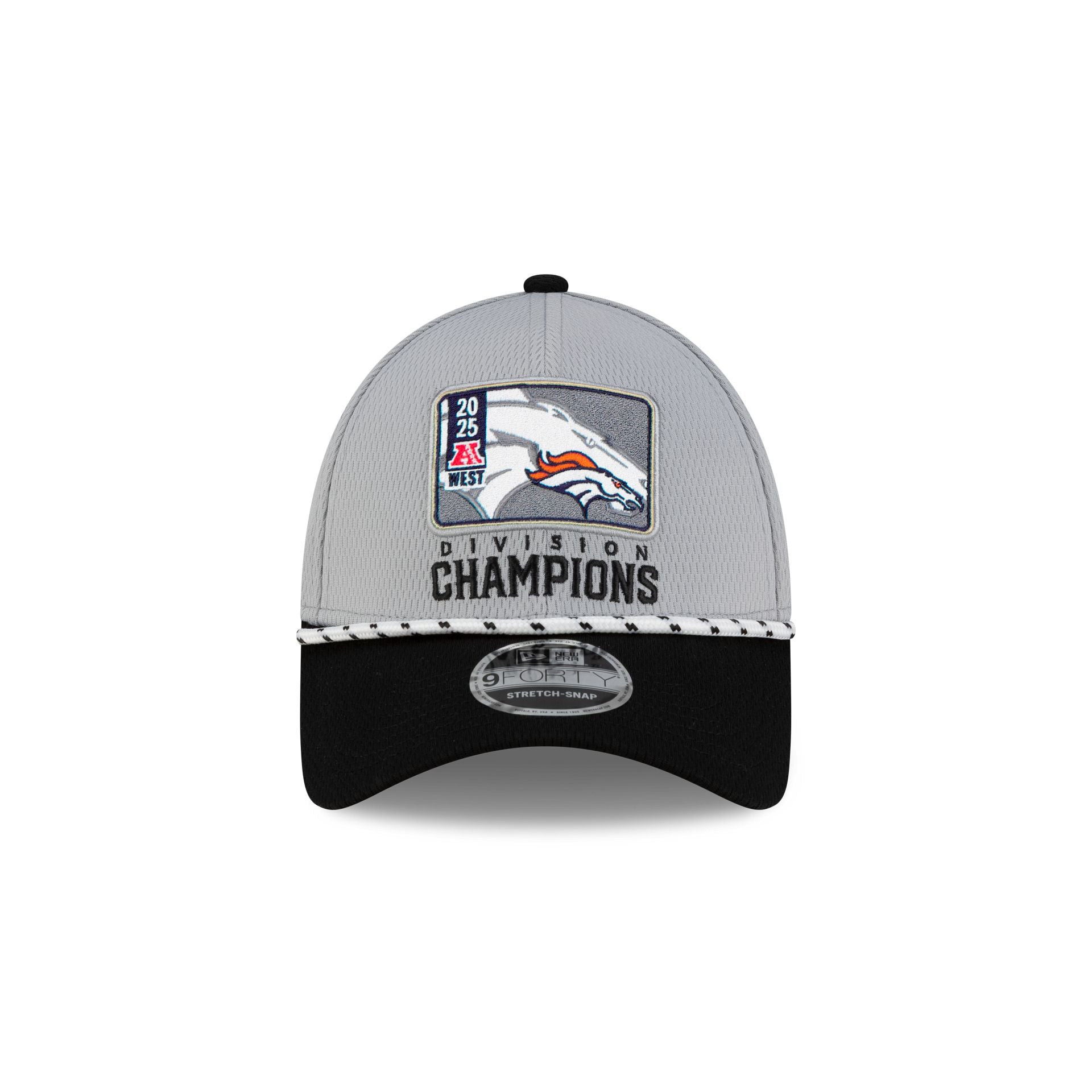 Alternative view of Denver Broncos 2025 Division Champion Locker Room 9Forty Stretch-Snap Hat