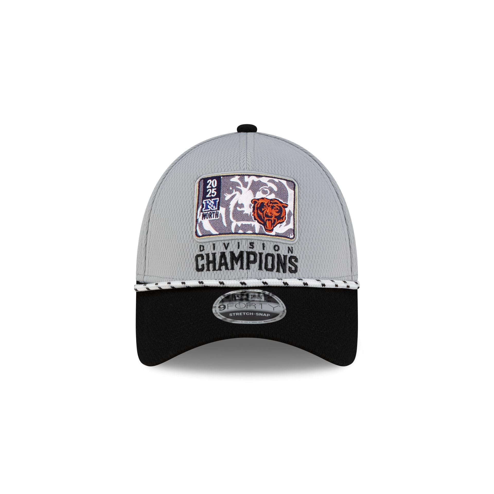 Alternative view of Chicago Bears 2025 Division Champion Locker Room 9Forty Stretch-Snap Hat