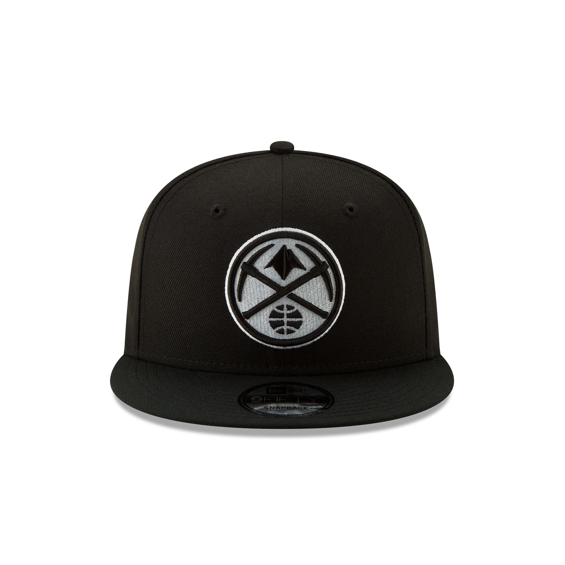 Alternative view of Denver Nuggets Basic Black & White 9Fifty Snapback Hat
