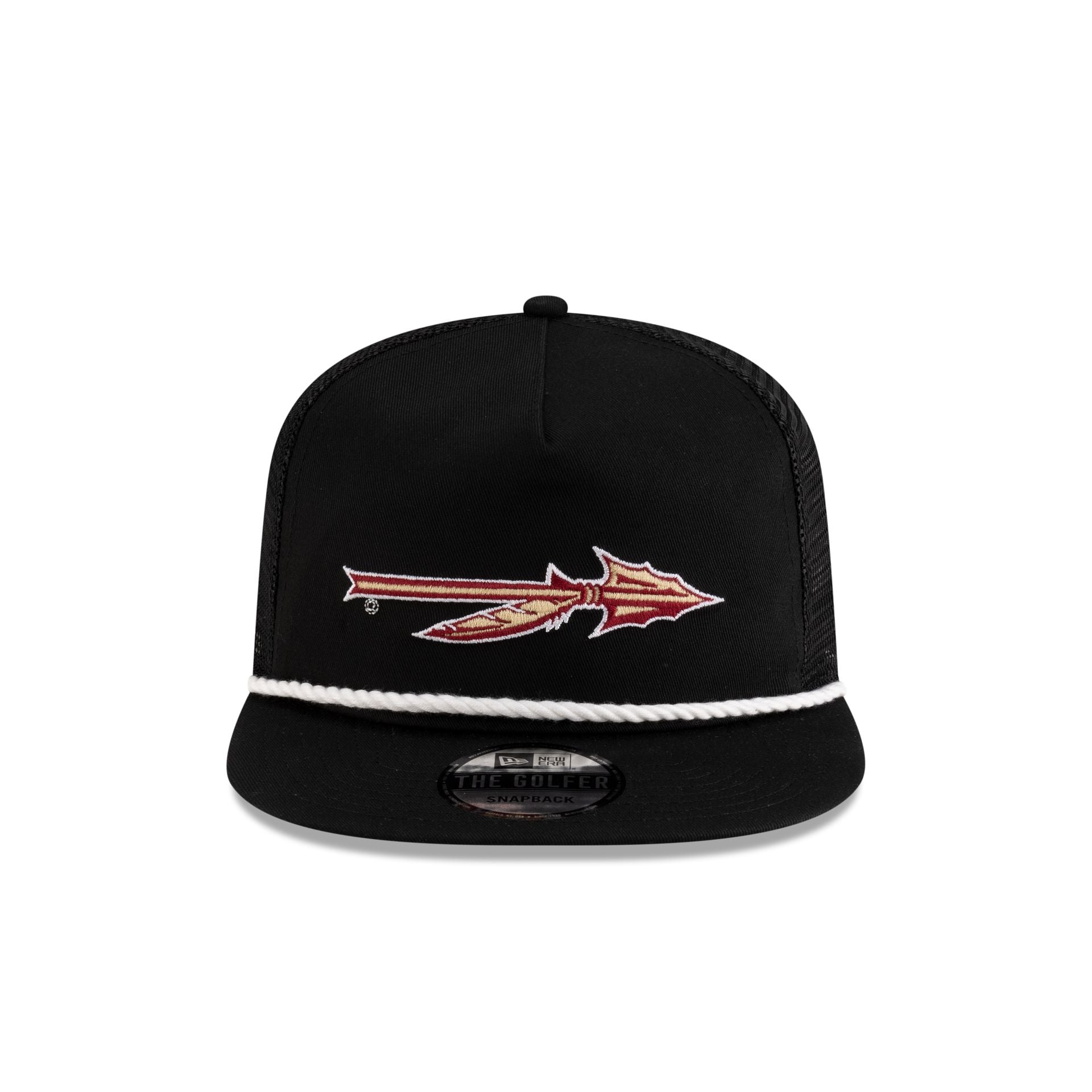 Alternative view of Florida State Seminoles Black Golfer Trucker