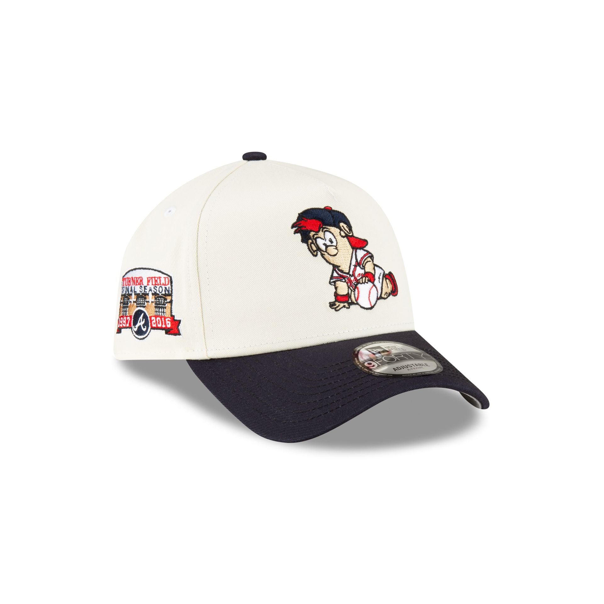 Atlanta Braves Mini Mascot 9Forty A-Frame Snapback Hat