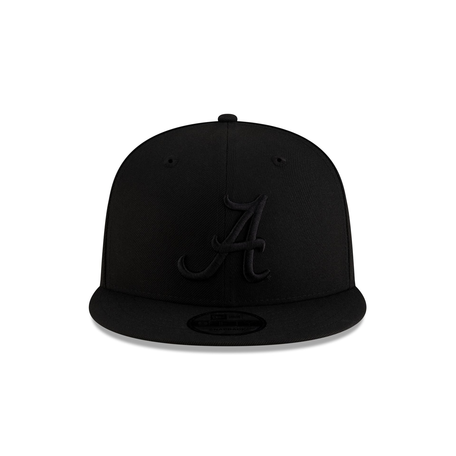 Alternative view of Alabama Crimson Tide Black On Black 9Fifty Snapback Hat