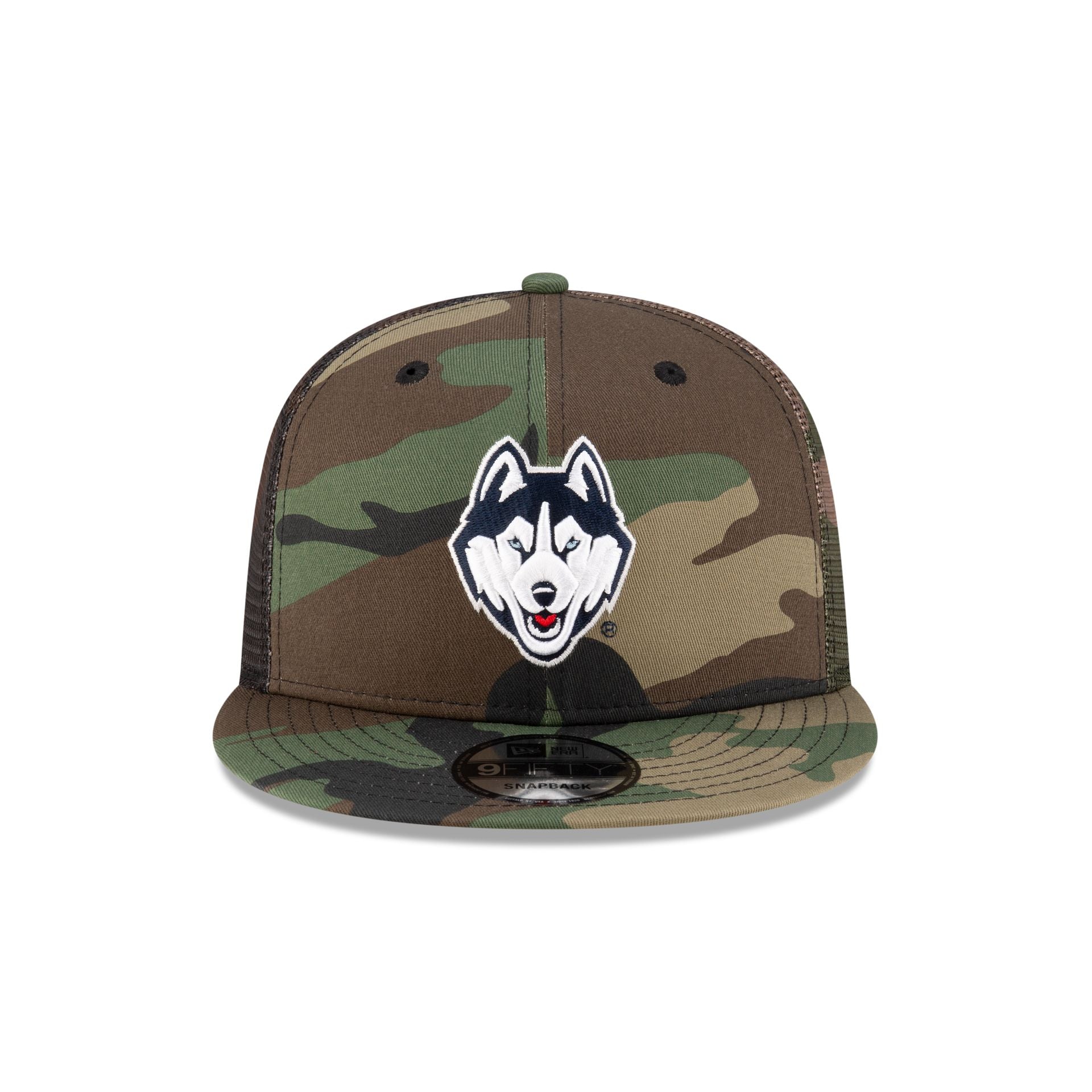 Alternative view of Connecticut Huskies Camo 9Fifty Trucker Hat