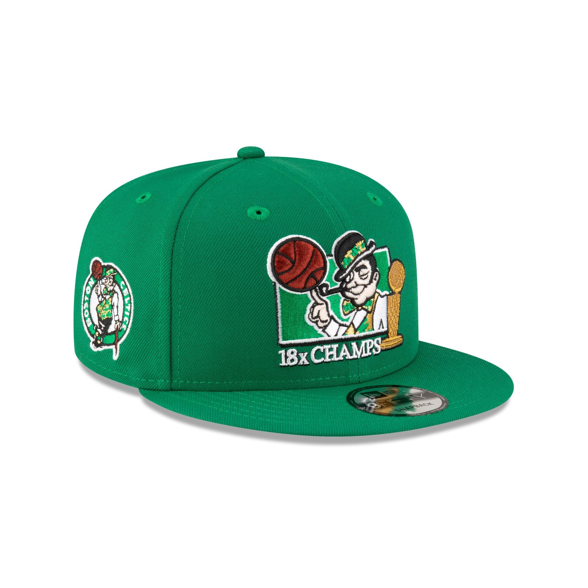 Boston Celtics 18X Champs Lucky Green 9Fifty Snapback Hat