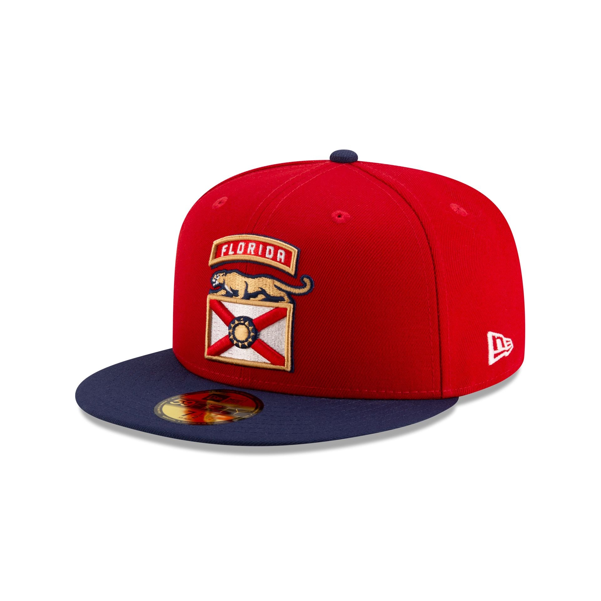 Florida Panthers Scarlet & Navy 59Fifty Fitted Hat