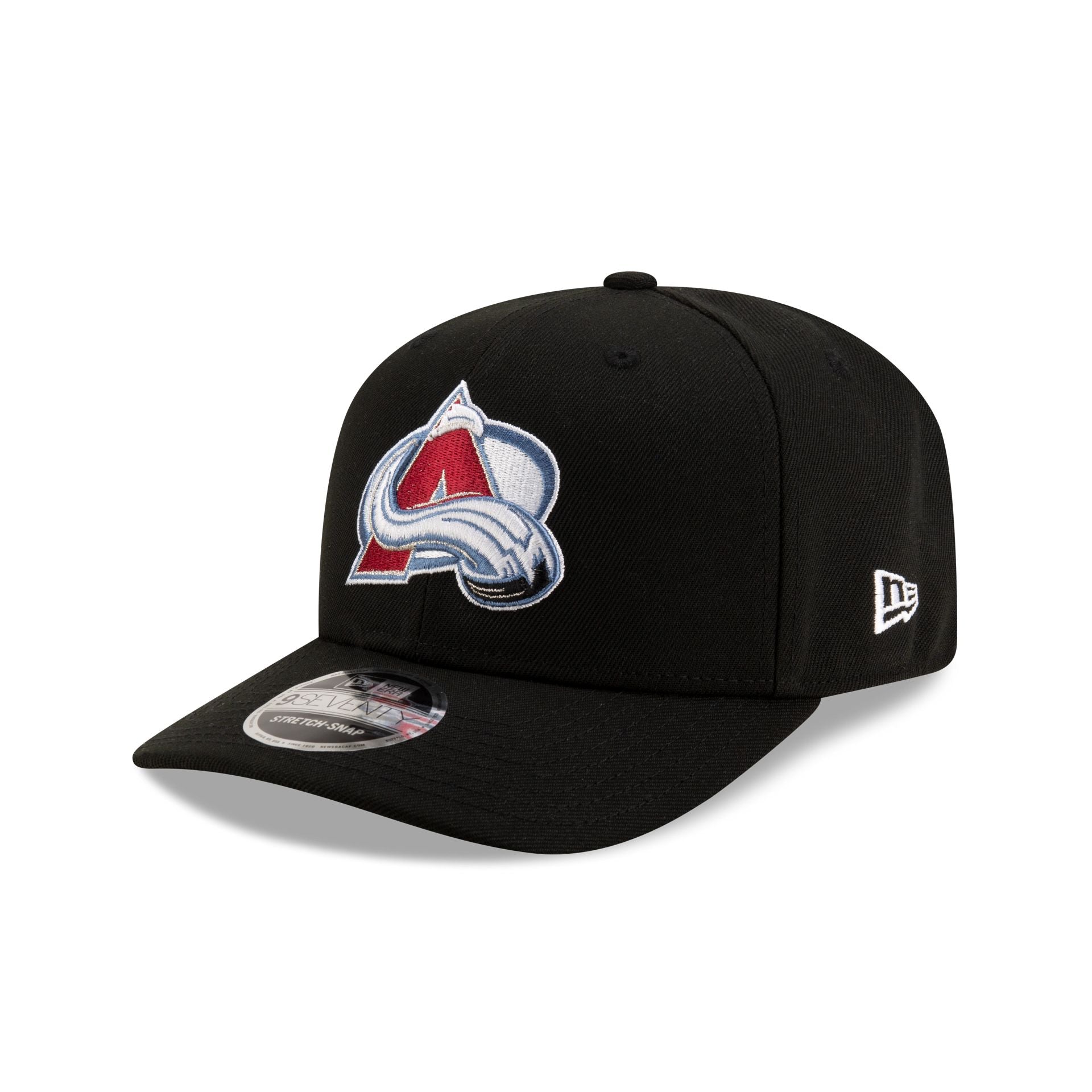Colorado Avalanche Black 9Seventy Stretch-Snap Hat