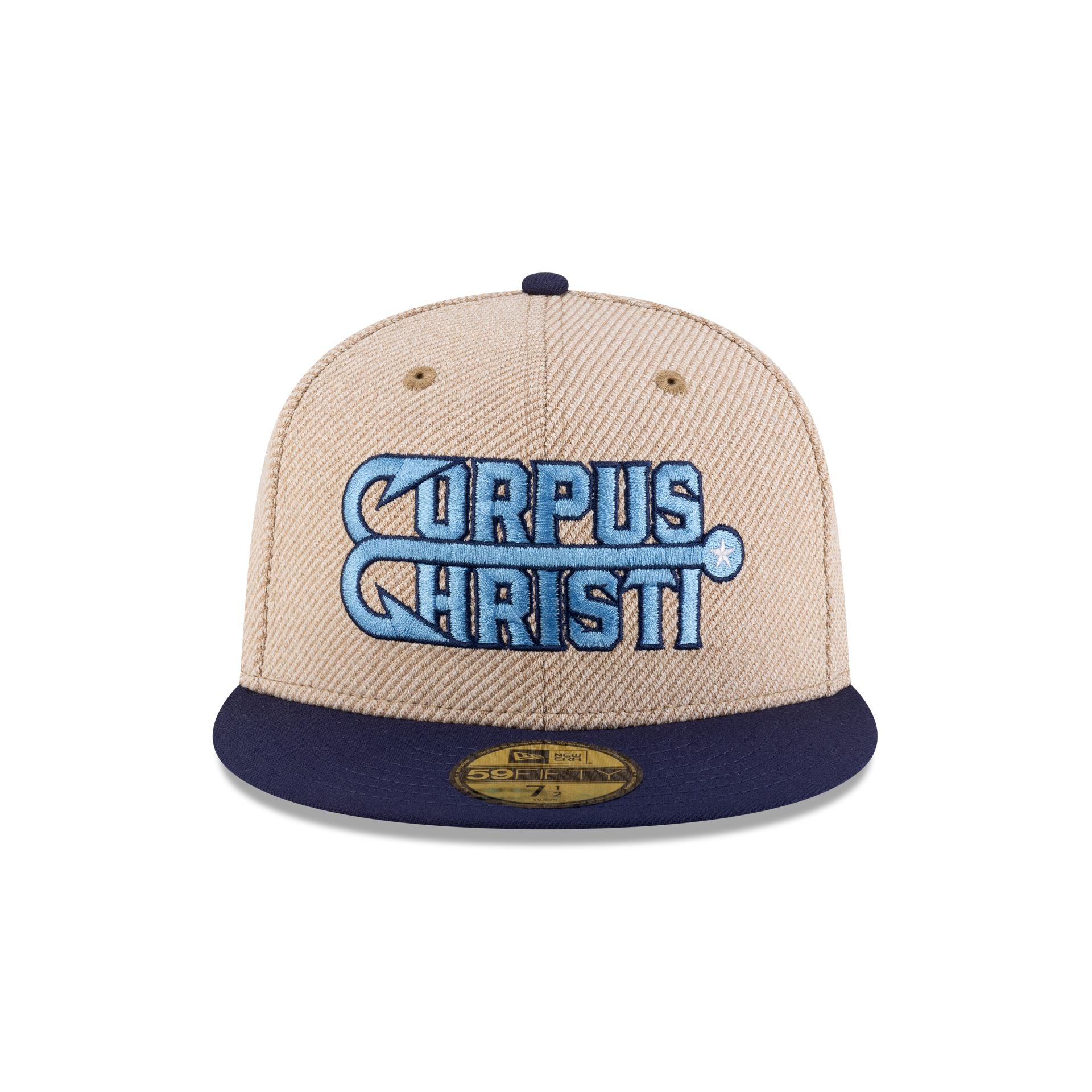 Alternative view of Corpus Cristi Hooks Terry Heather Tan 59Fifty Fitted Hat