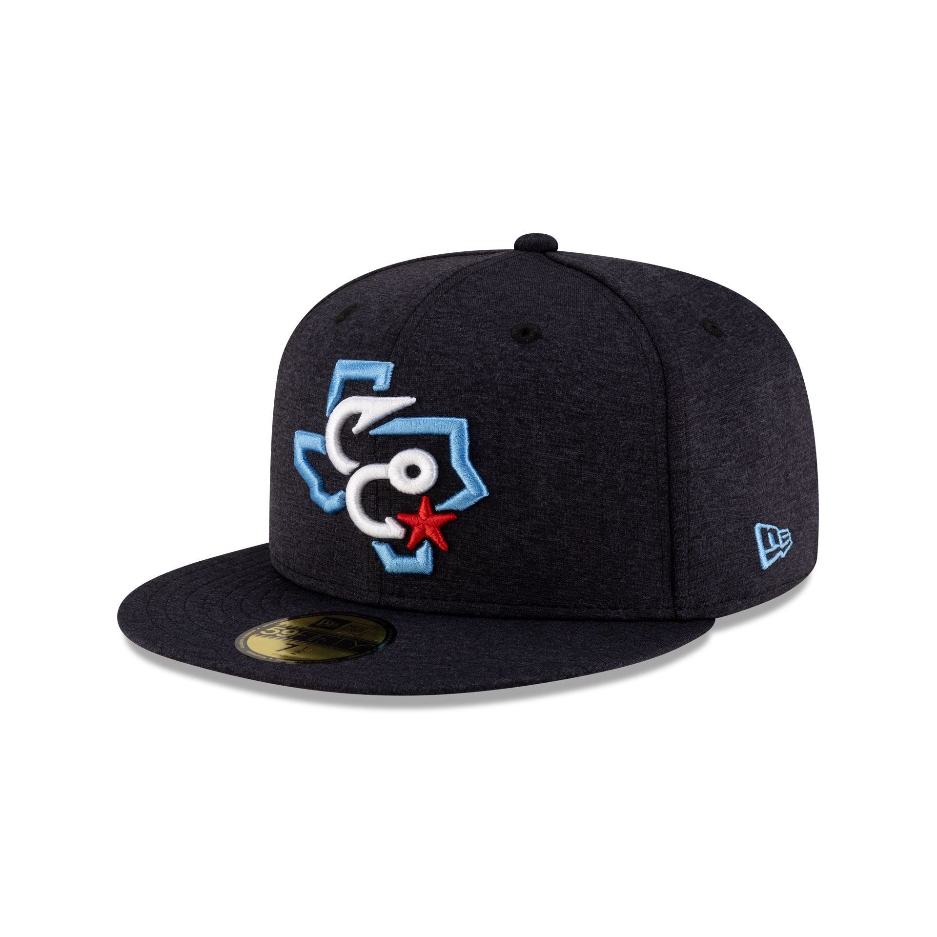 Corpus Cristi Hooks Shadow Tech Navy 59Fifty Fitted Hat - Image 3