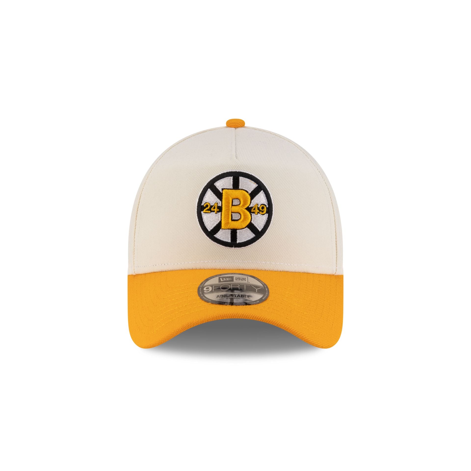 Alternative view of Boston Bruins Chrome White 9Forty A-Frame Snapback Hat