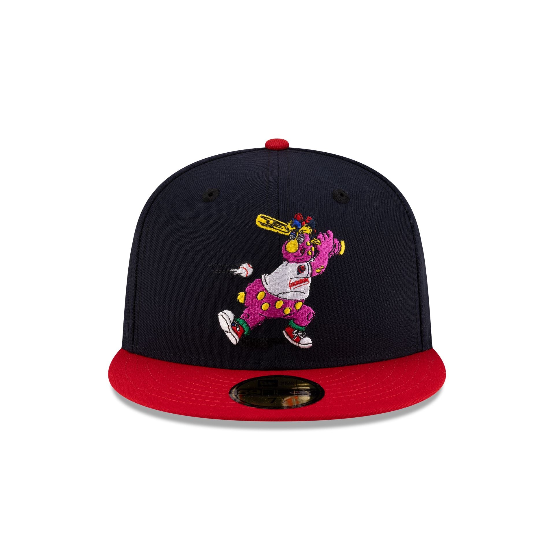 Alternative view of Cleveland Guardians Mascot Navy 59Fifty Fitted Hat