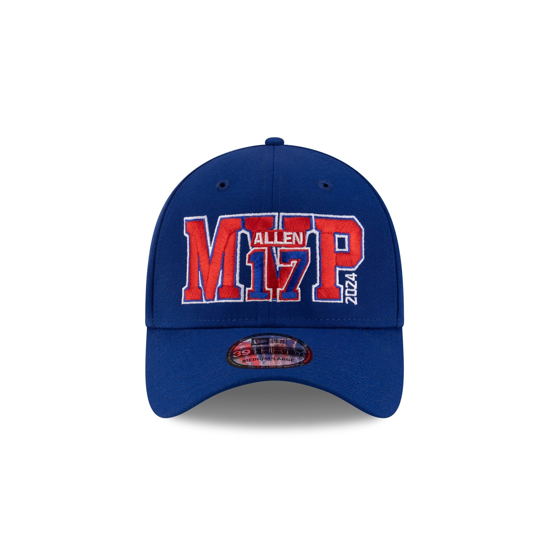 Alternative view of Buffalo Bills Josh Allen Mvp Royal Blue 39Thirty Stretch Fit Hat