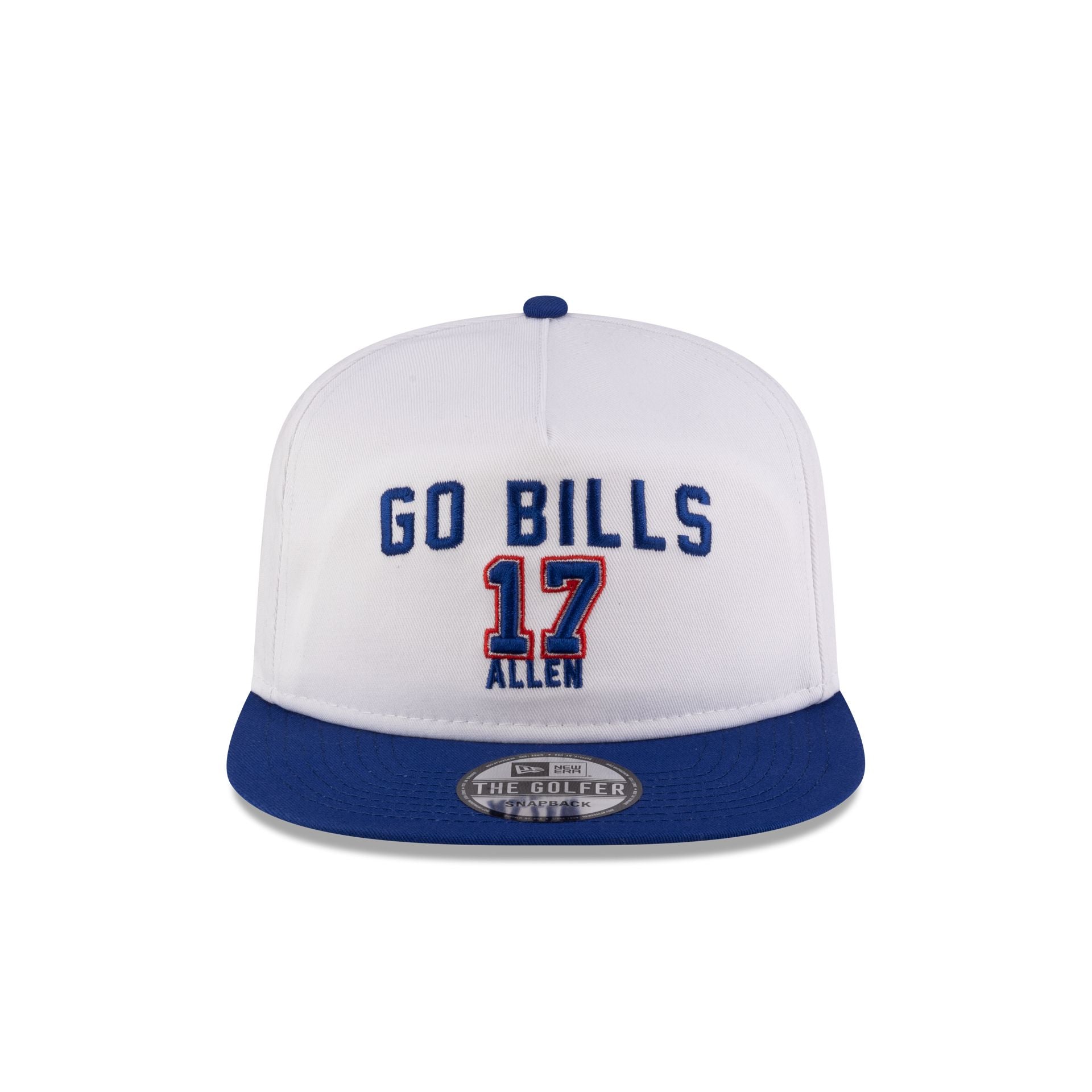 Alternative view of Buffalo Bills Josh Allen Mvp White Golfer Hat