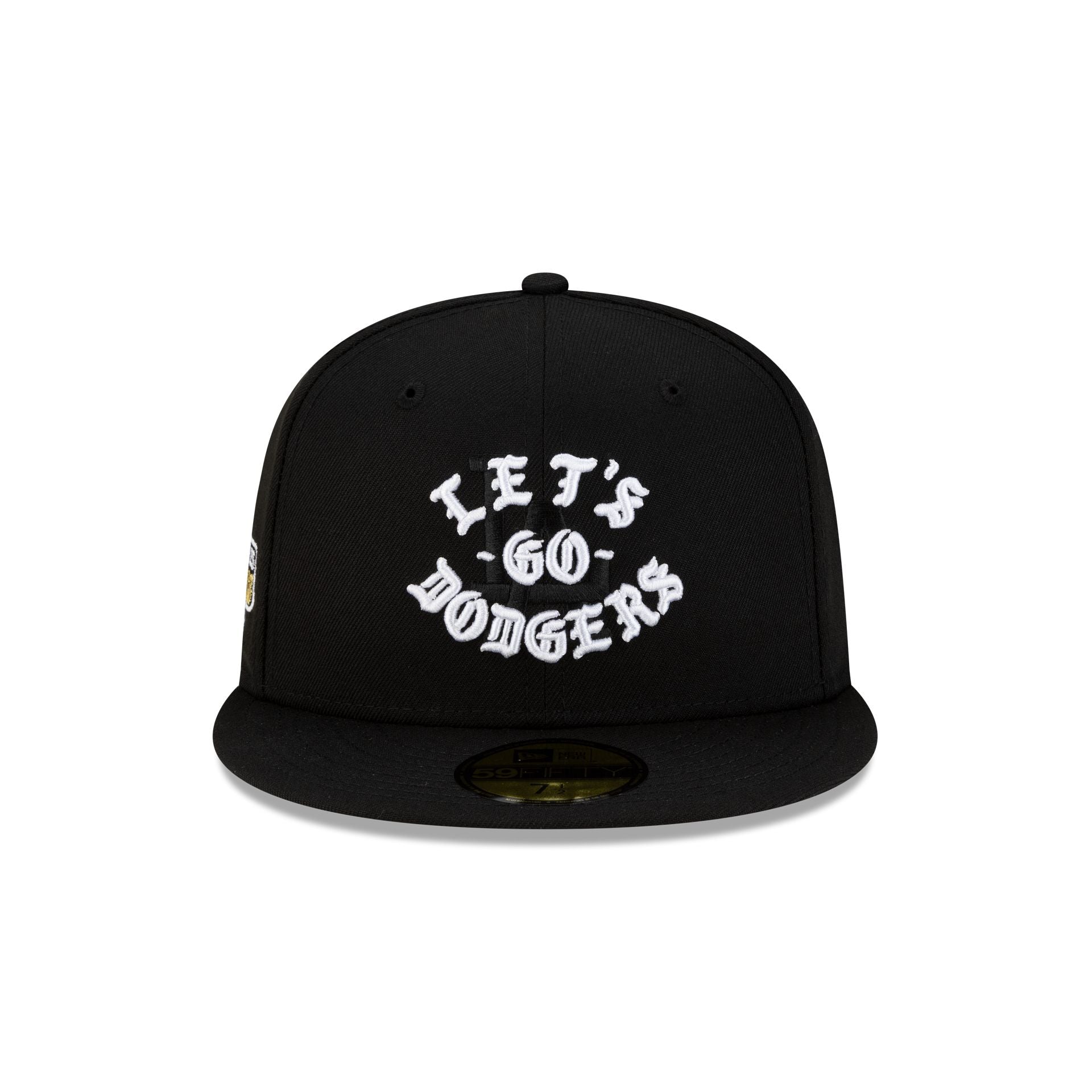 Alternative view of Born X Raised X Los Angeles Dodgers Let's Go World Series Black 59Fifty Fitted Hat