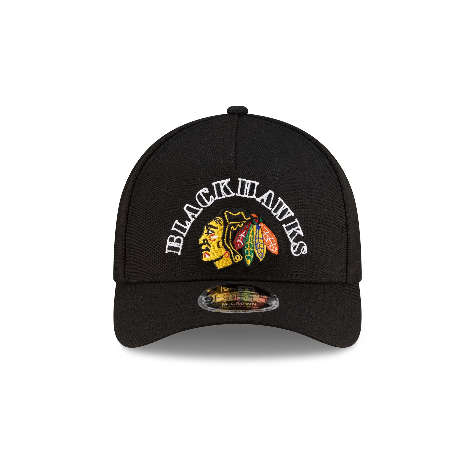 Alternative view of Chicago Blackhawks Retro Arch 9Forty M-Crown A-Frame Snapback Hat