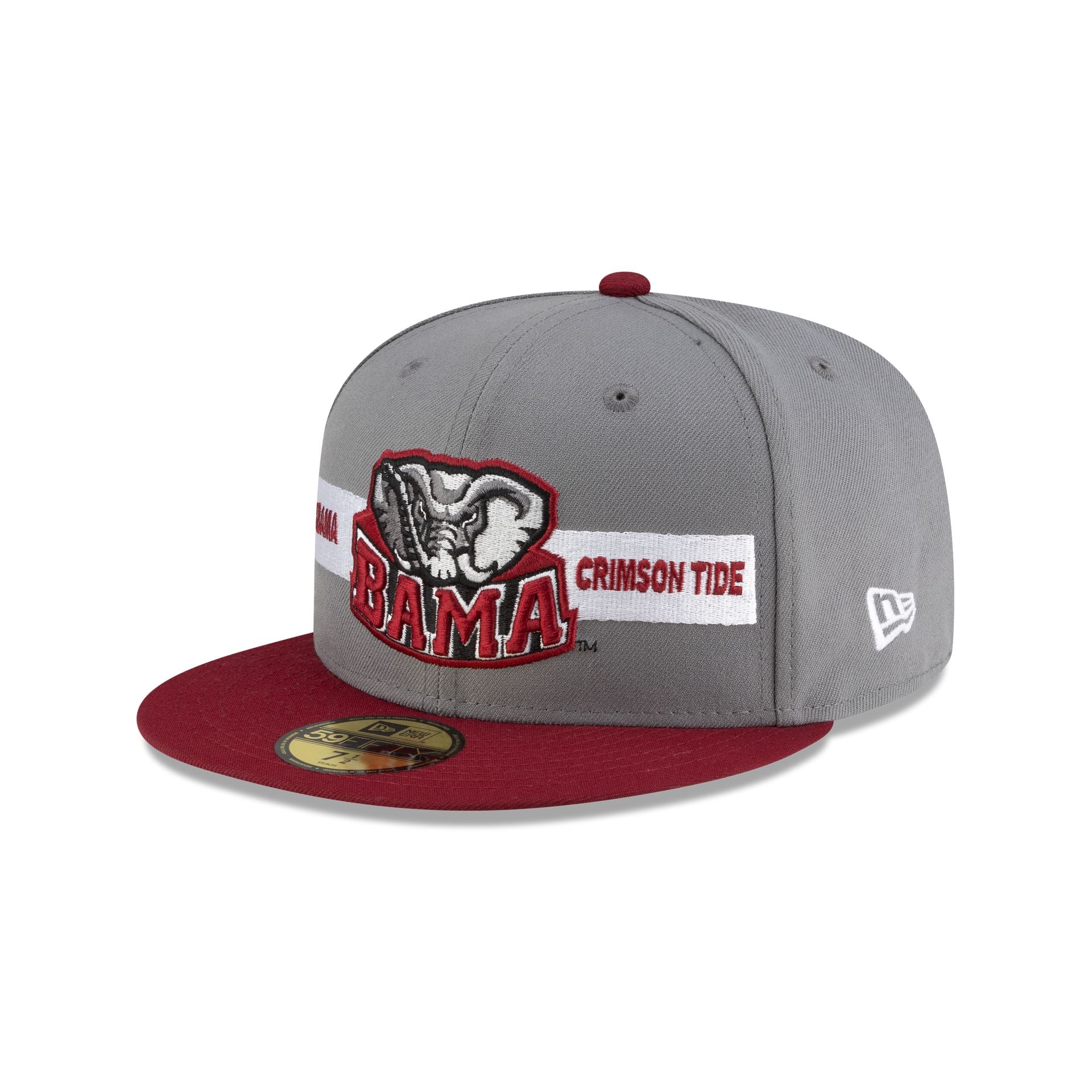 Alabama Crimson Tide Gray Cardinal 59Fifty Fitted Hat