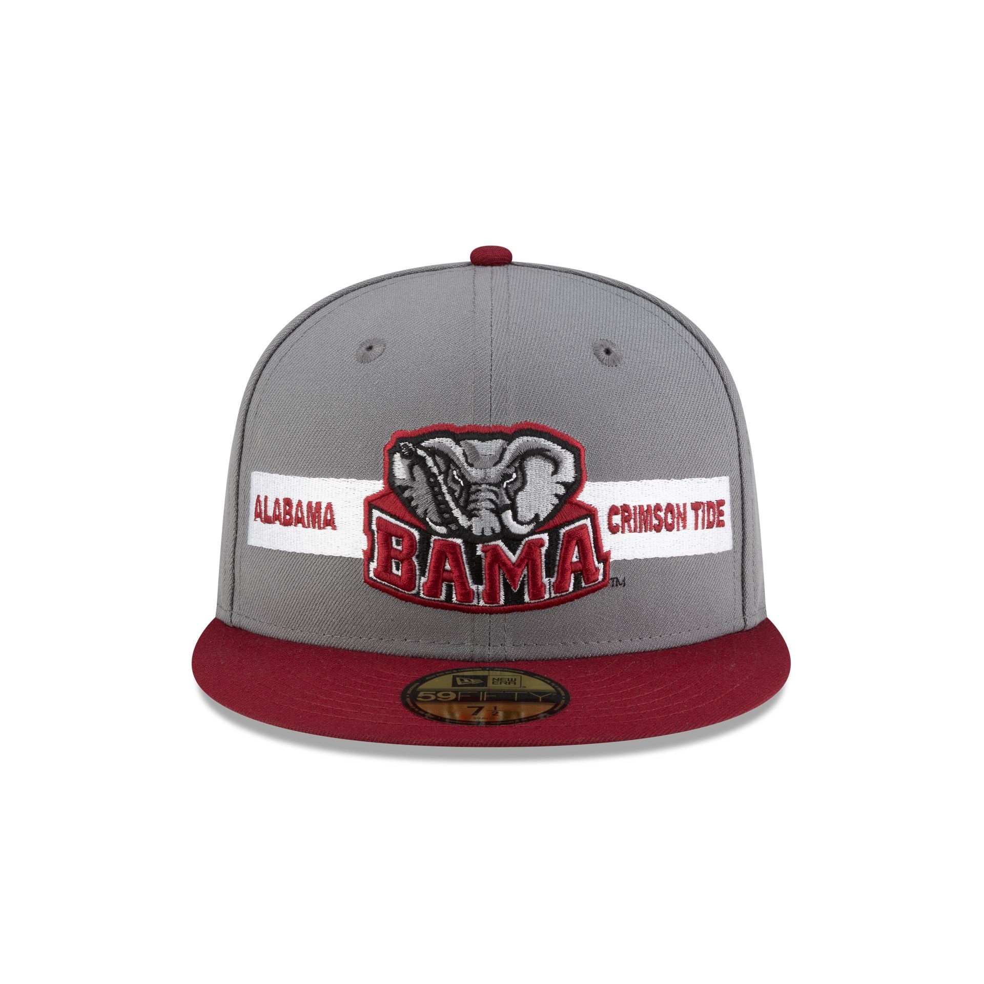 Alternative view of Alabama Crimson Tide Gray Cardinal 59Fifty Fitted Hat
