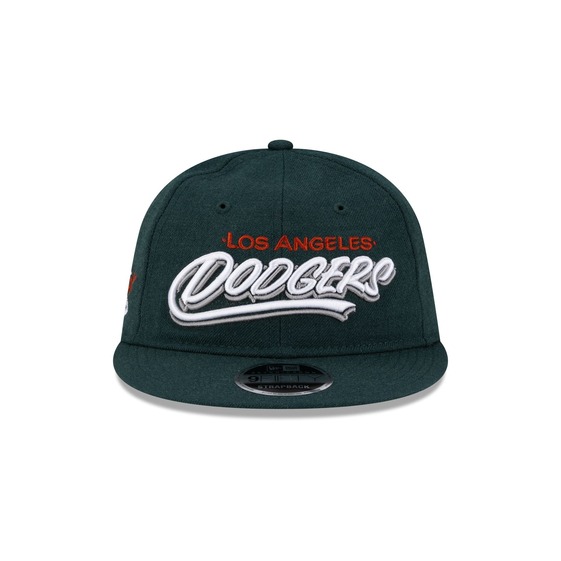 Alternative view of Born X Raised X Los Angeles Dodgers Sign Green Wool Retro Crown 9Fifty Adjustable Hat
