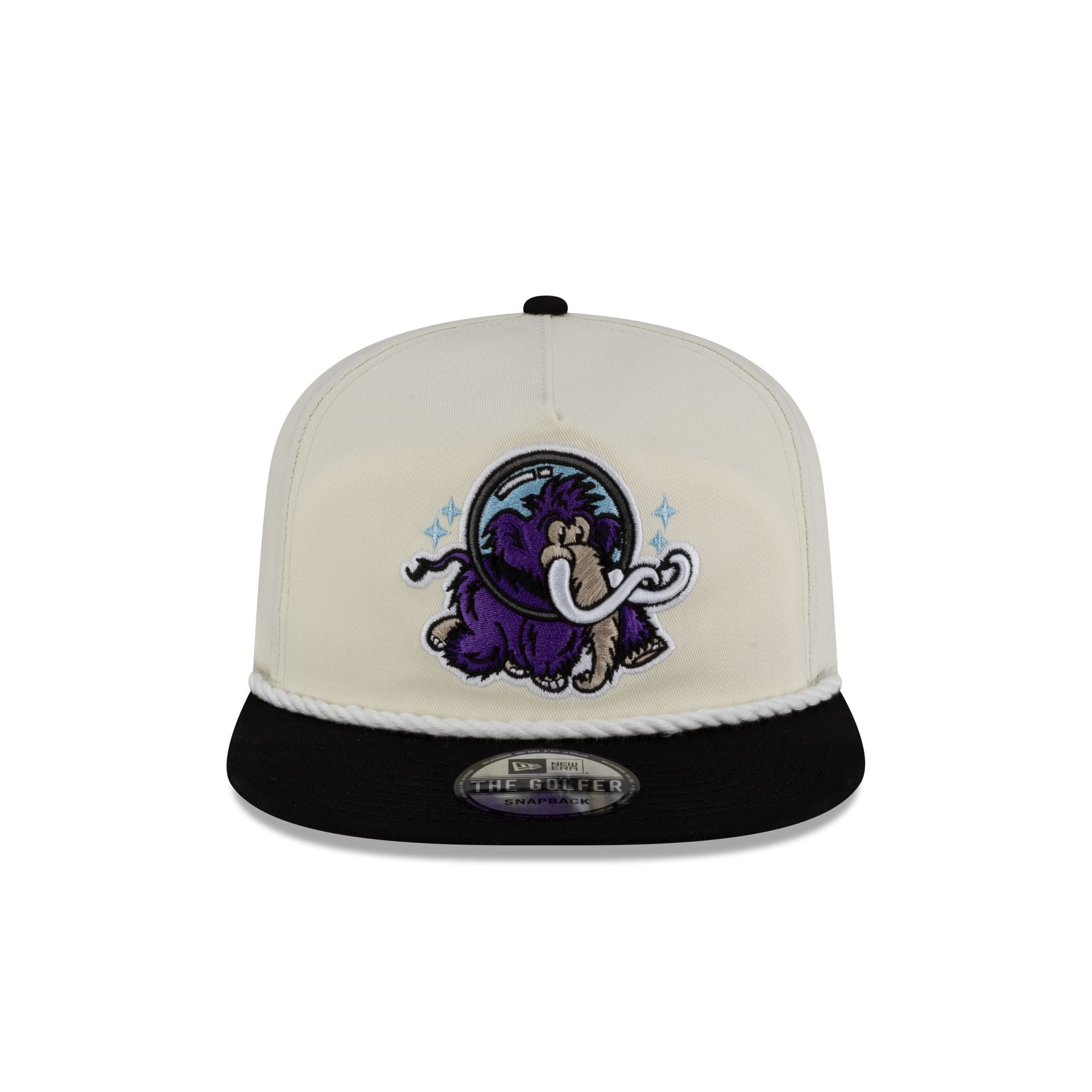 Alternative view of Erie Moon Mammoths Chrome White Golfer Adjustable Hat