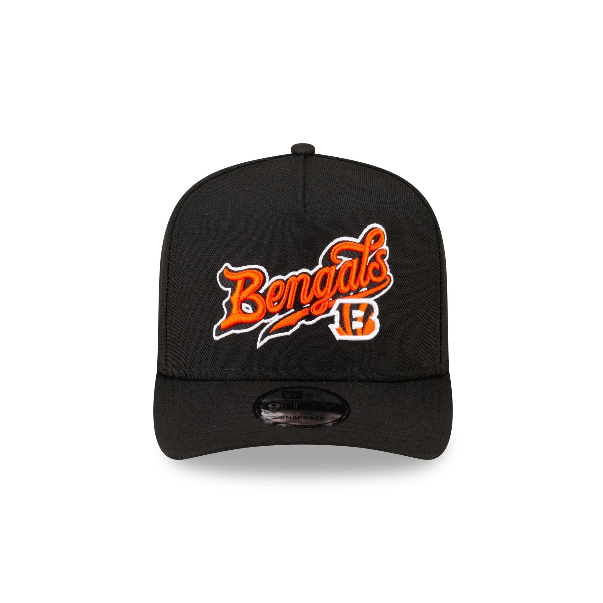 Alternative view of Born X Raised X Cincinnati Bengals Script Black 9Fifty A-Frame Snapback Hat