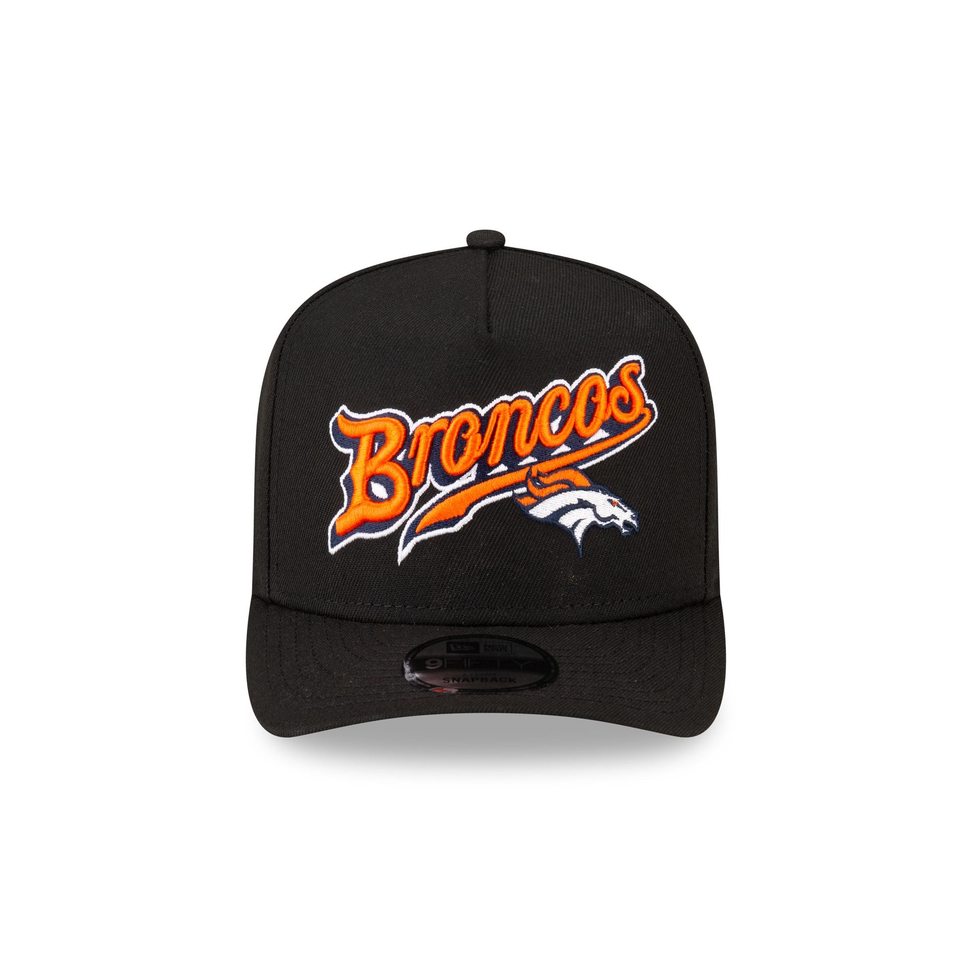 Alternative view of Born X Raised X Denver Broncos Script Black 9Fifty A-Frame Snapback Hat