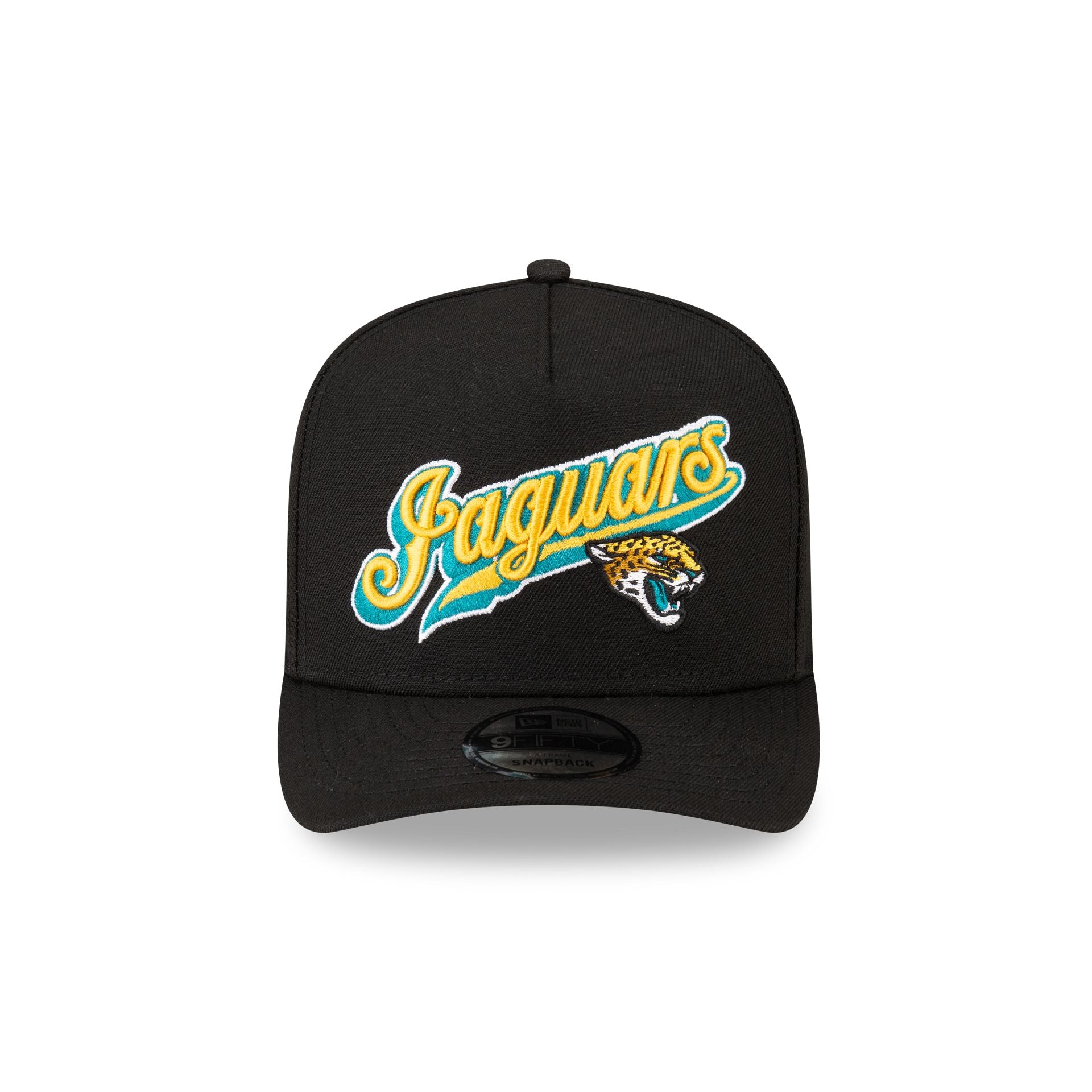 Alternative view of Born X Raised X Jacksonville Jaguars Script Black 9Fifty A-Frame Snapback Hat