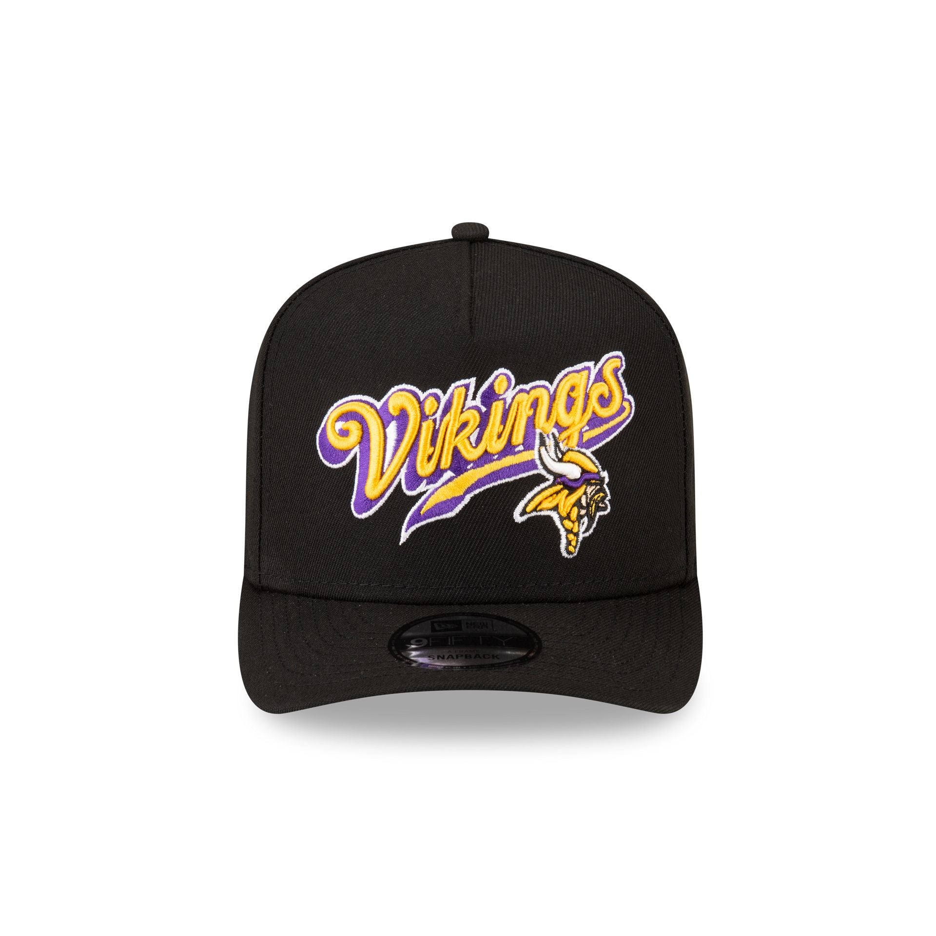 Alternative view of Born X Raised X Minnesota Vikings Script Black 9Fifty A-Frame Snapback Hat