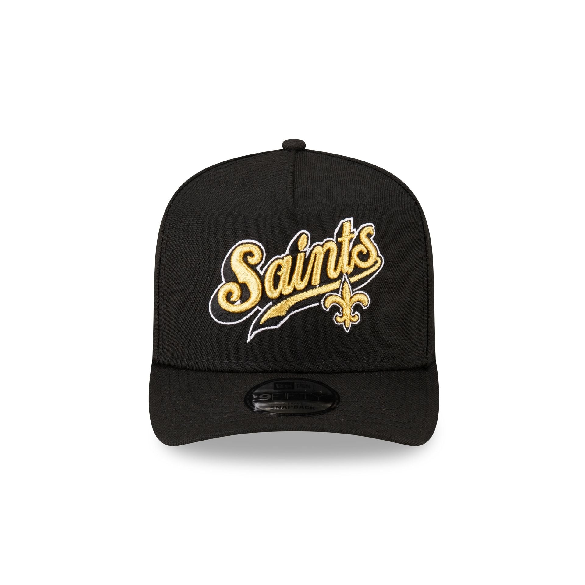 Alternative view of Born X Raised X New Orleans Saints Script Black 9Fifty A-Frame Snapback Hat