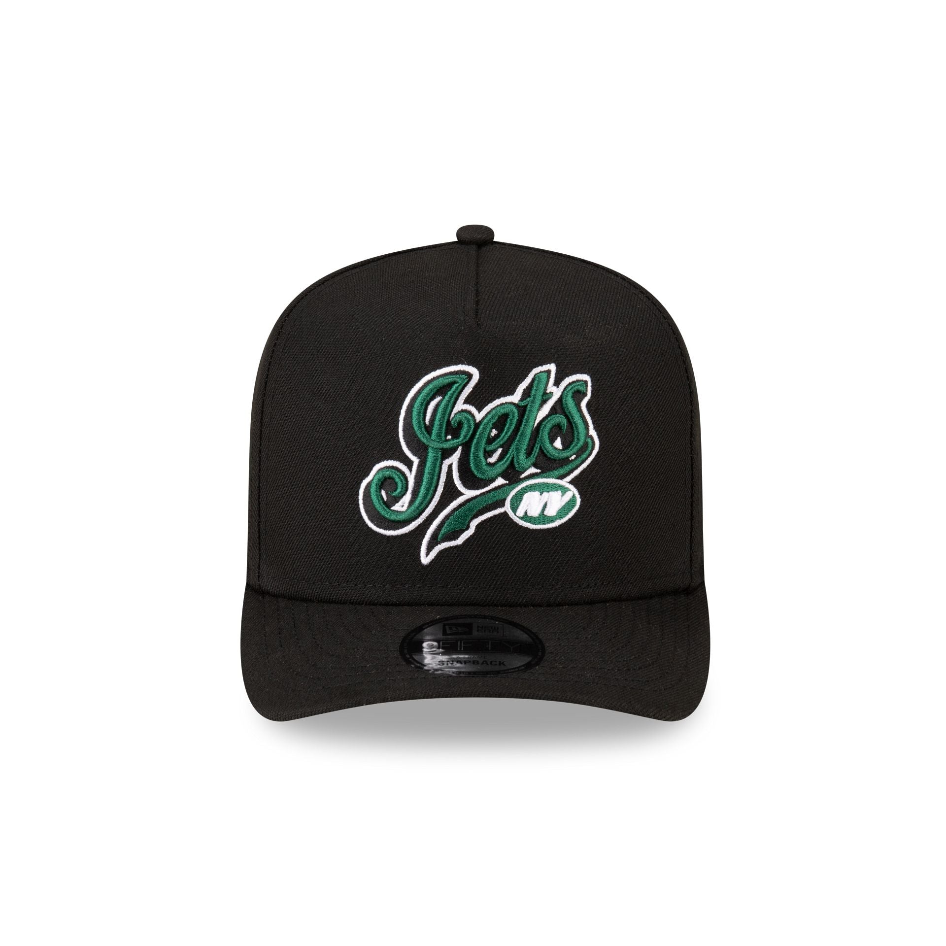 Alternative view of Born X Raised X New York Jets Script Black 9Fifty A-Frame Snapback Hat