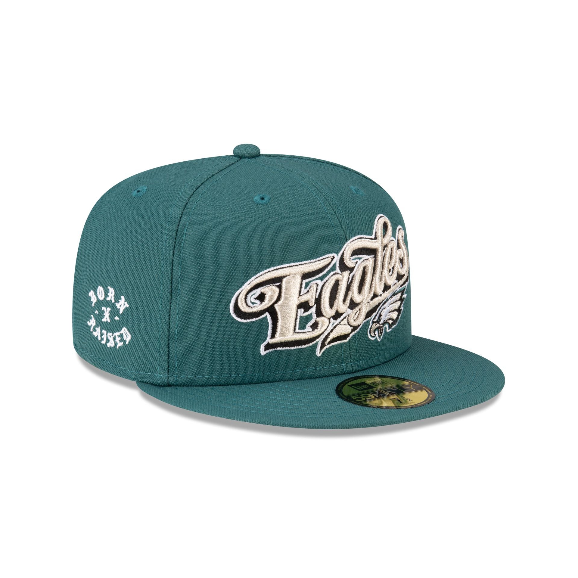 Born X Raised X Philadelphia Eagles Script 59Fifty Fitted Hat