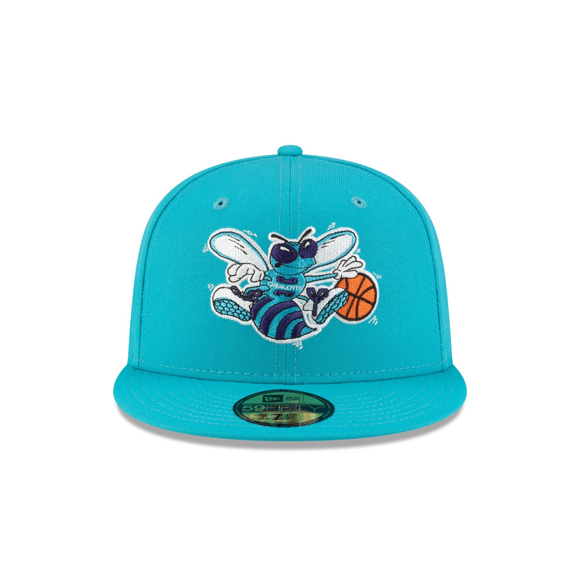 Alternative view of Charlotte Hornets 1988-2002 Hardwood Classics Teal 59Fifty Fitted Hat