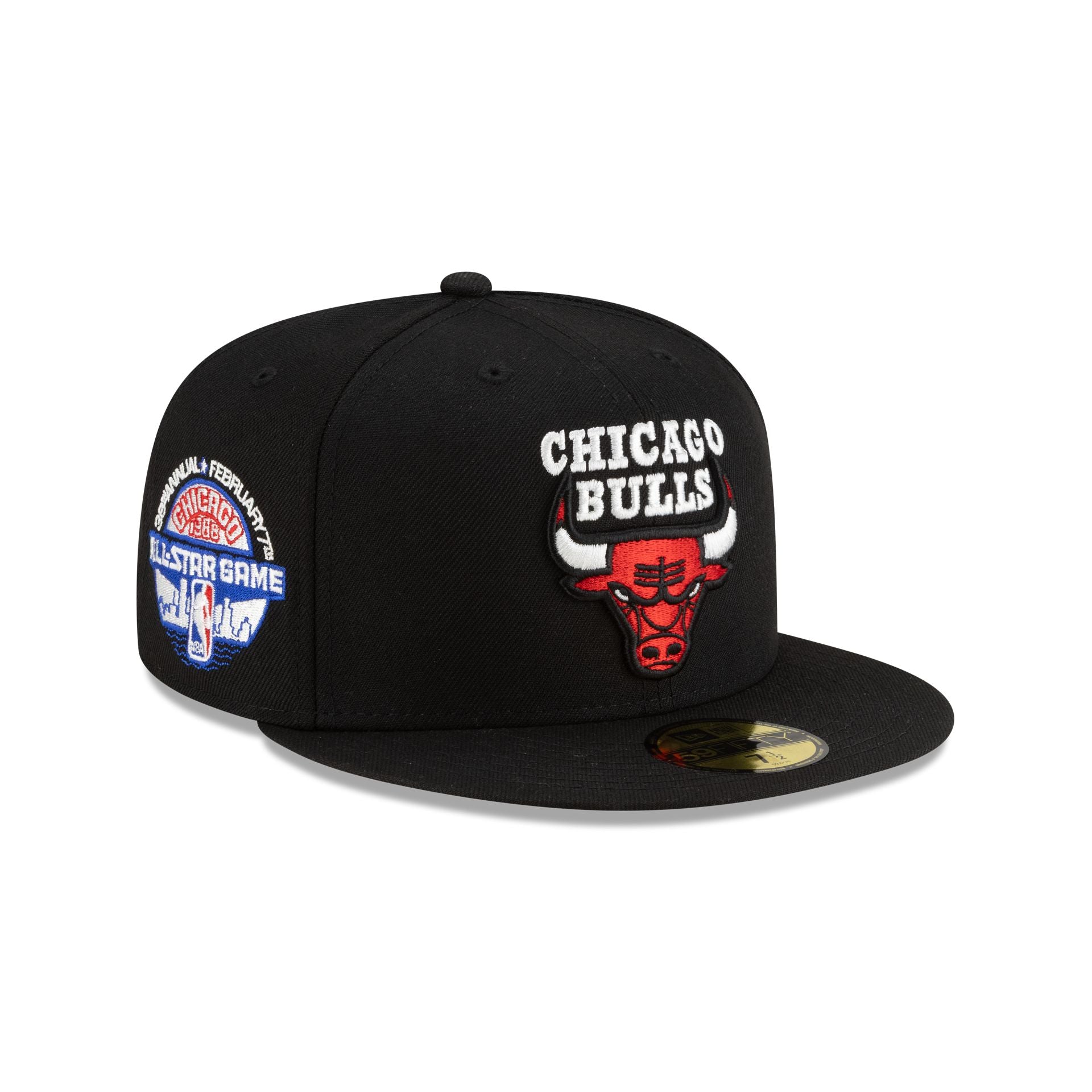 Chicago Bulls 1966-Present Hardwood Classics Black 59Fifty Fitted Hat