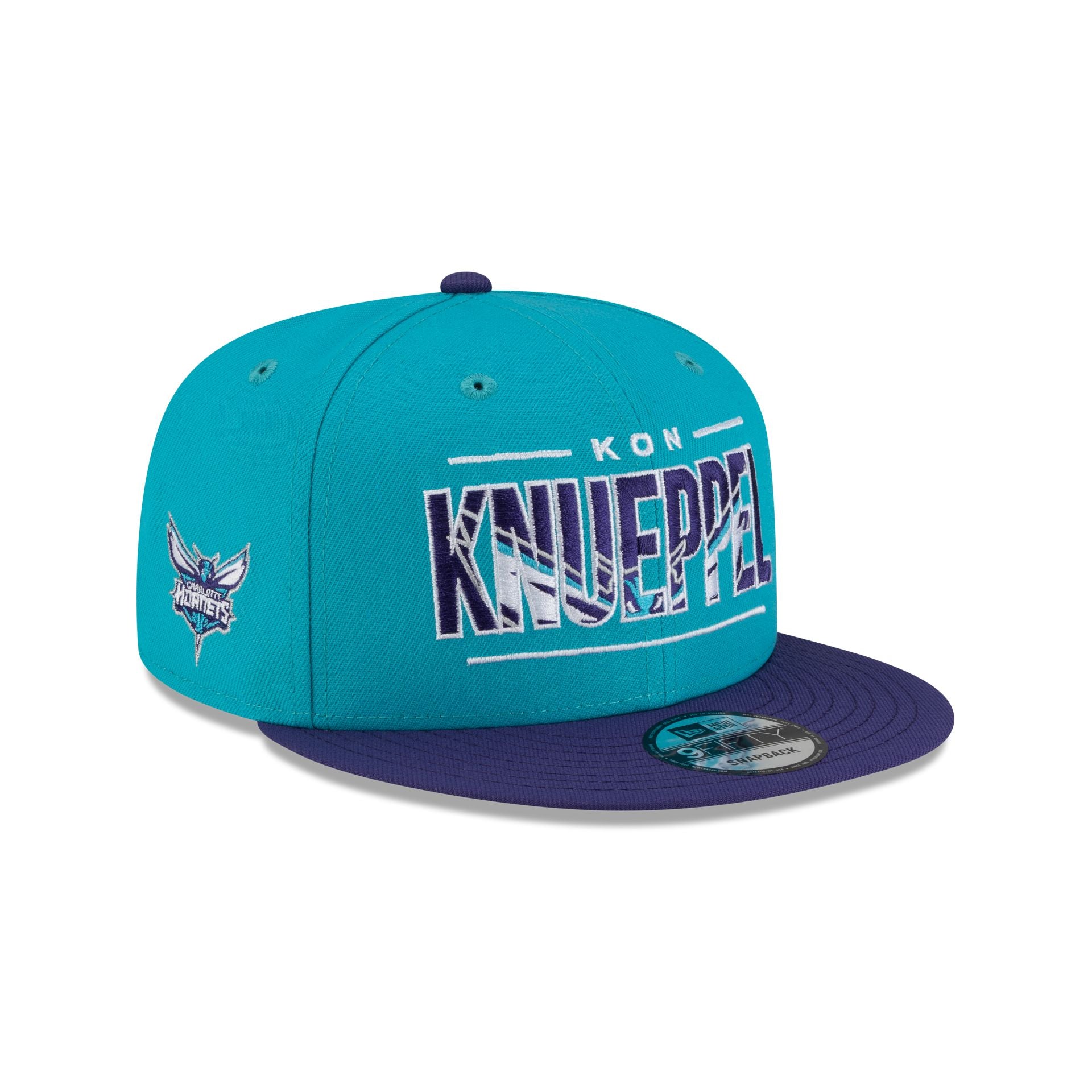 Charlotte Hornets Kon Knueppel Wordmark 9Fifty Snapback Hat
