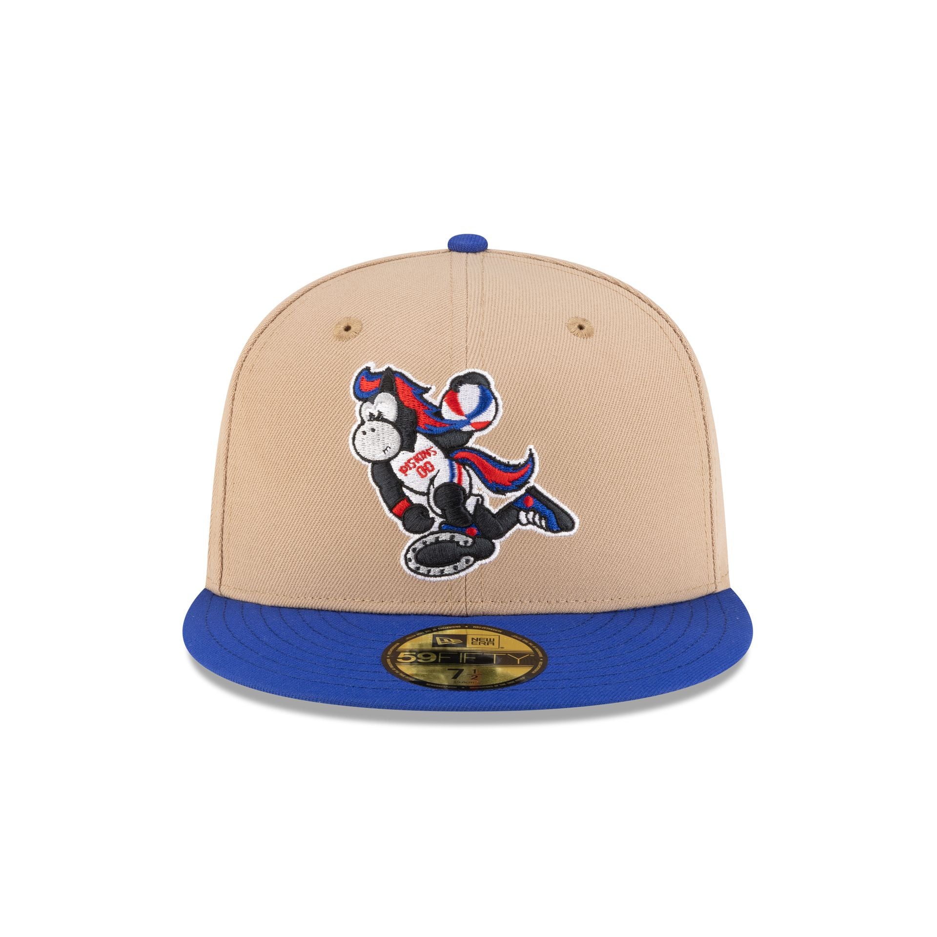 Alternative view of Detroit Pistons Mascot Camel 59Fifty Fitted Hat