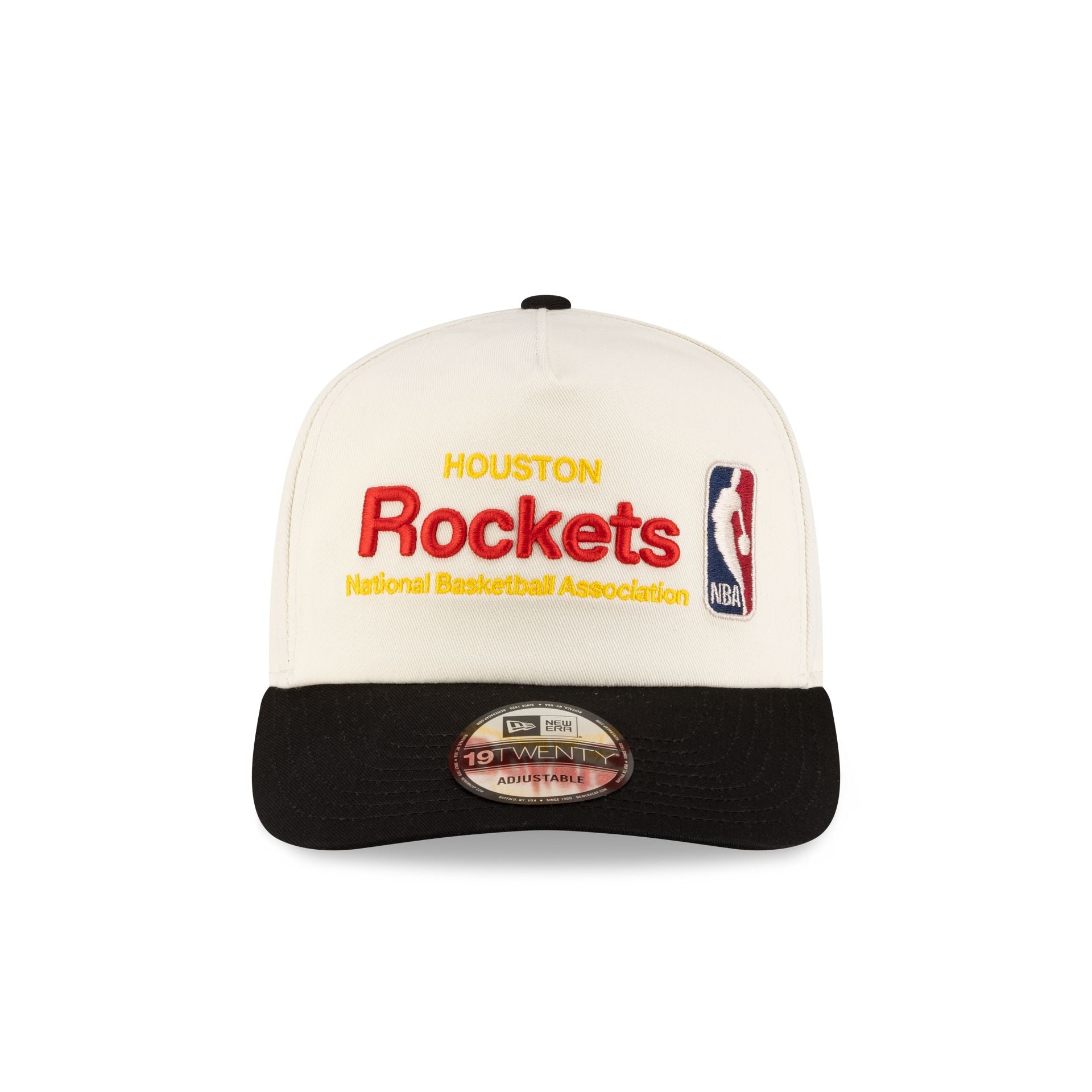 Alternative view of Houston Rockets 1972-1995 Hardwood Classics Sign Stack Chrome White 19Twenty Adjustable Hat