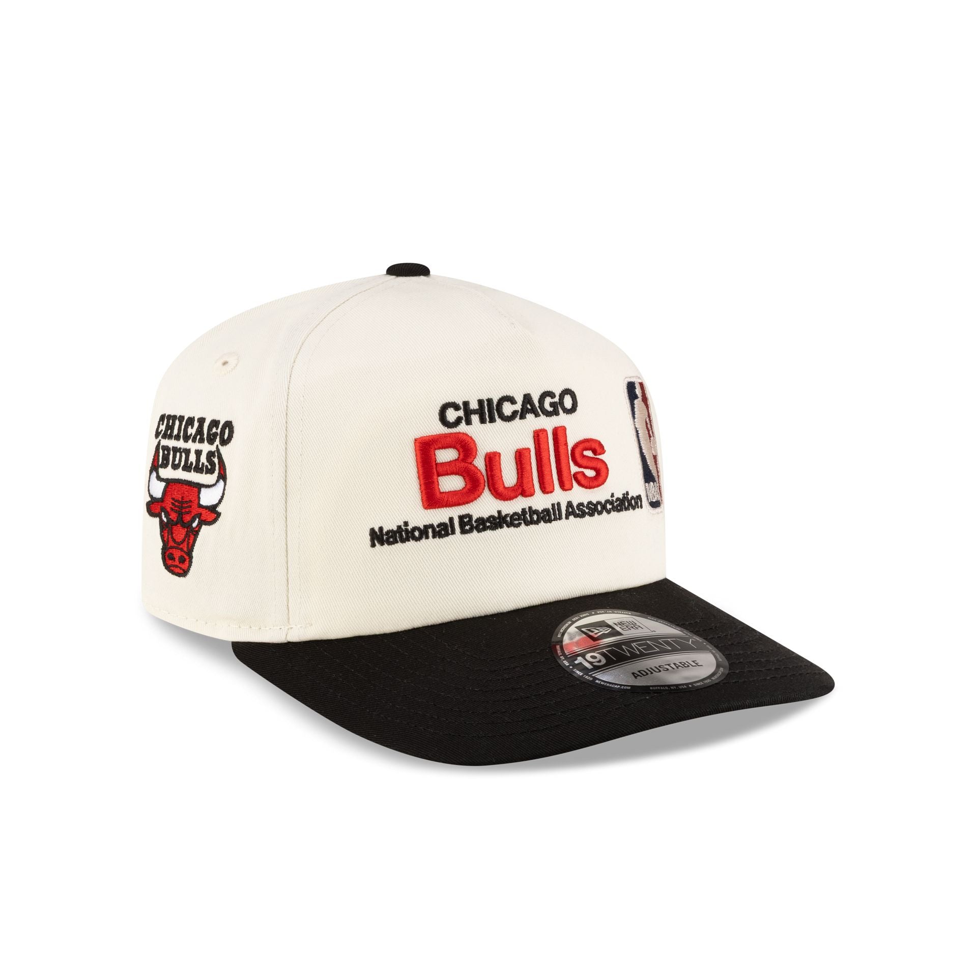 Chicago Bulls 1966-Present Hardwood Classics Sign Stack Chrome White 19Twenty Adjustable Hat