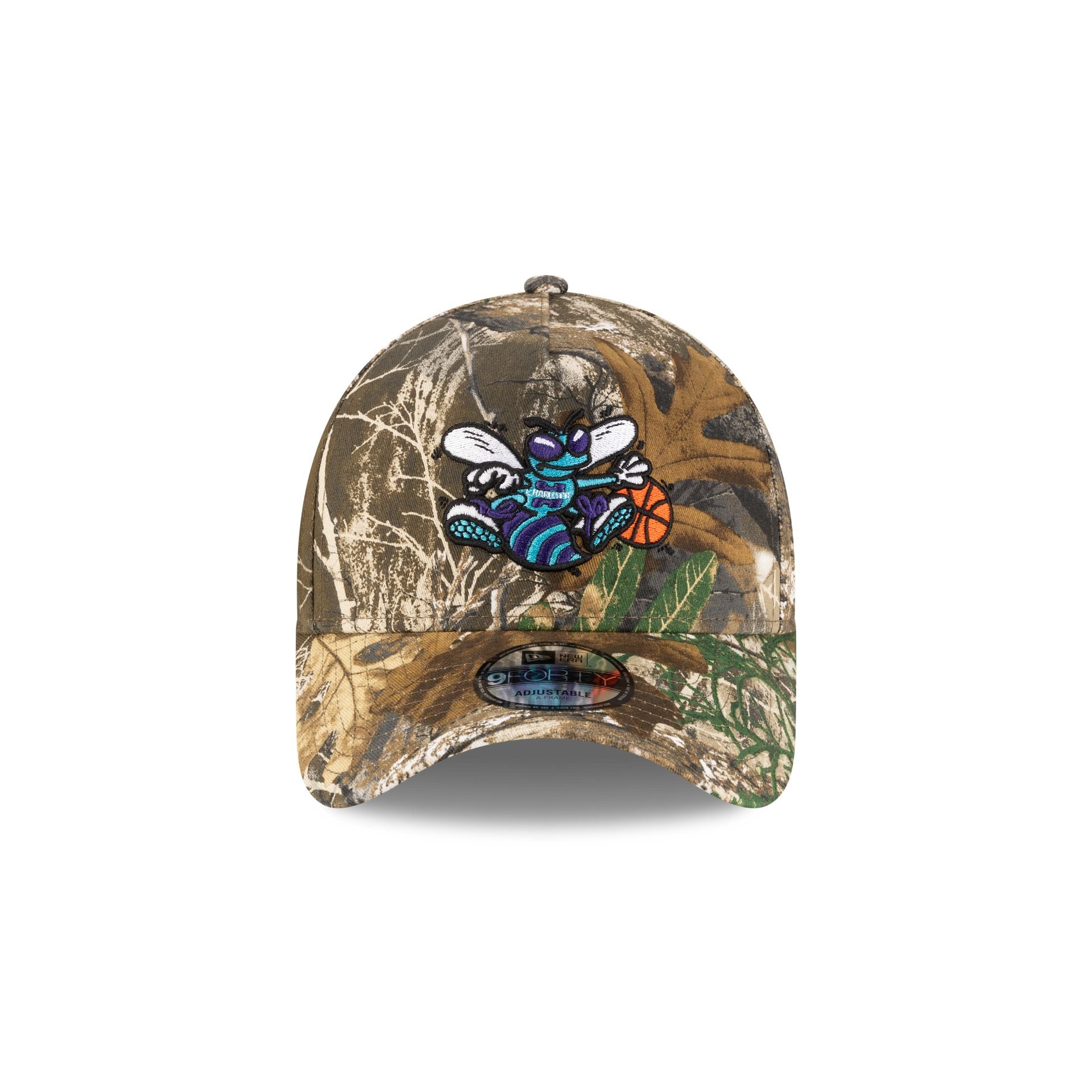 Alternative view of Charlotte Hornets 1988-2002 Hardwood Classics Realtree 9Forty A-Frame Snapback Hat