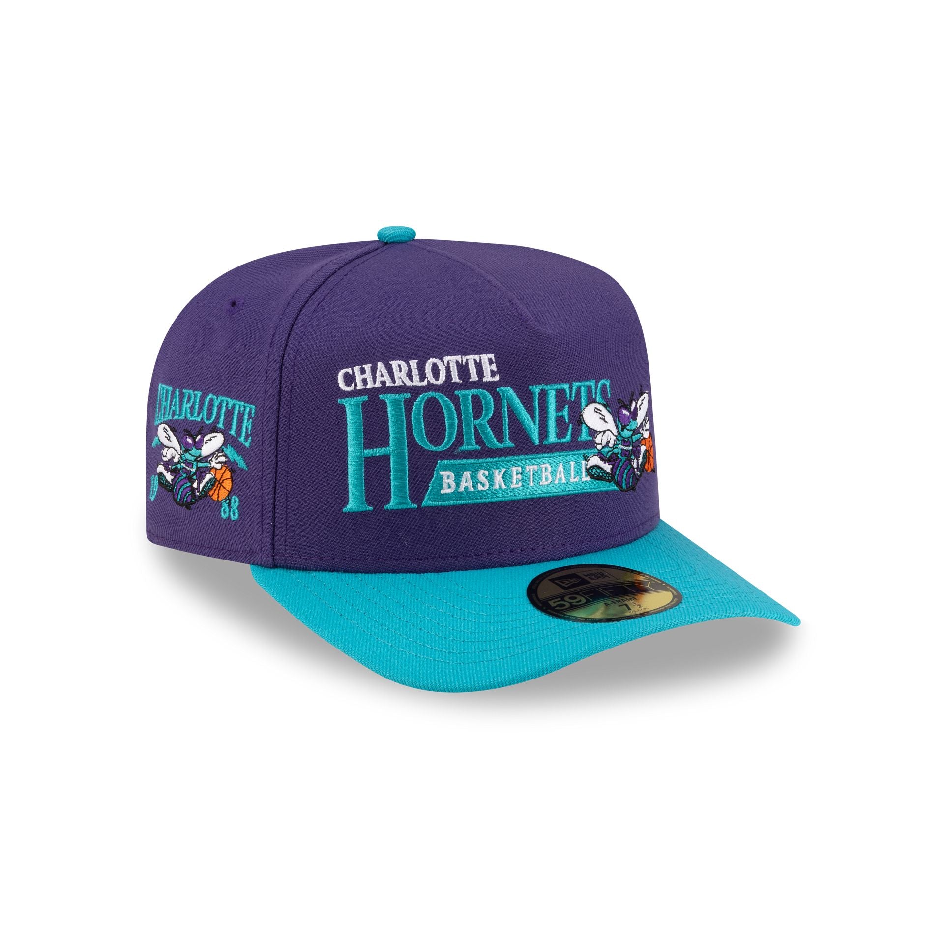Charlotte Hornets 1988-2002 Hardwood Classics Liner 59Fifty A-Frame Fitted Hat