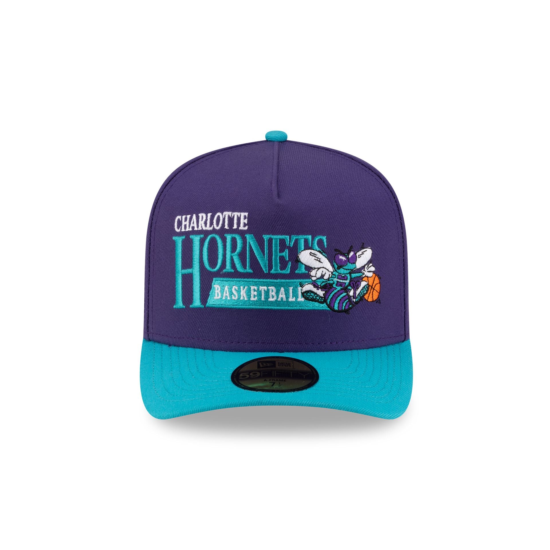 Alternative view of Charlotte Hornets 1988-2002 Hardwood Classics Liner 59Fifty A-Frame Fitted Hat