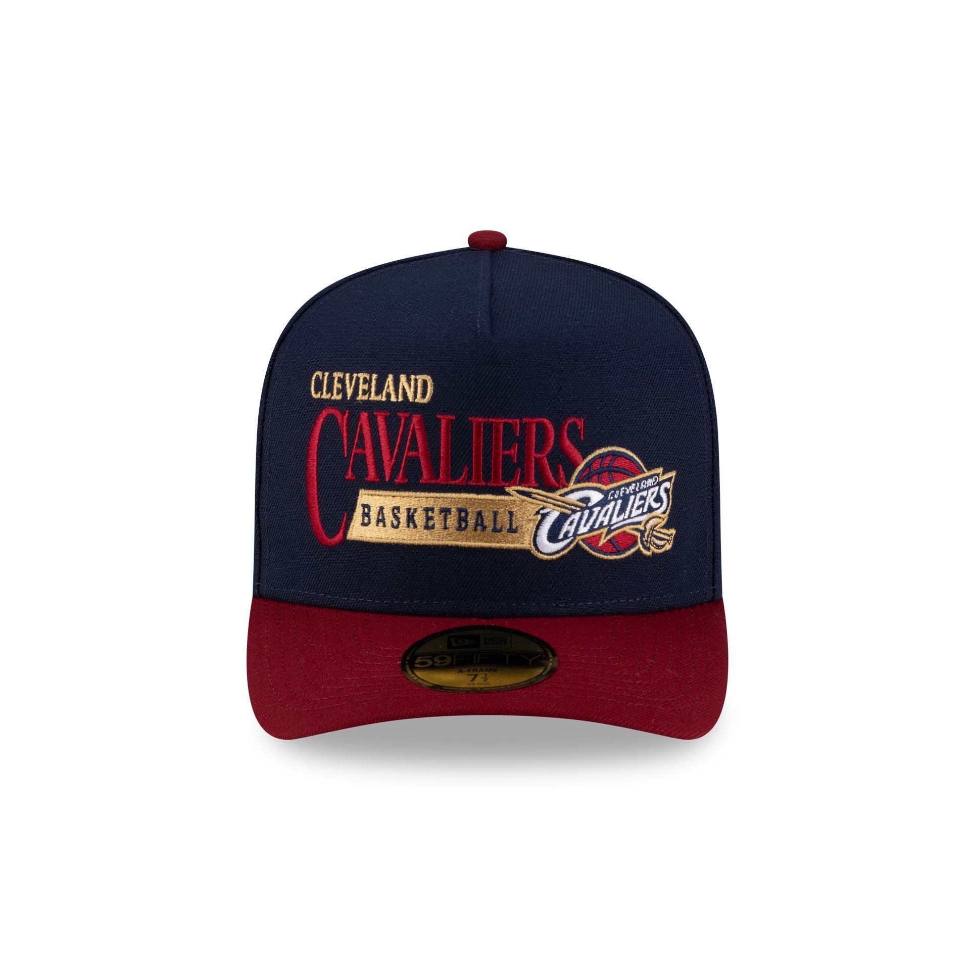 Alternative view of Cleveland Cavaliers 2010-2017 Hardwood Classics Liner 59Fifty A-Frame Fitted Hat