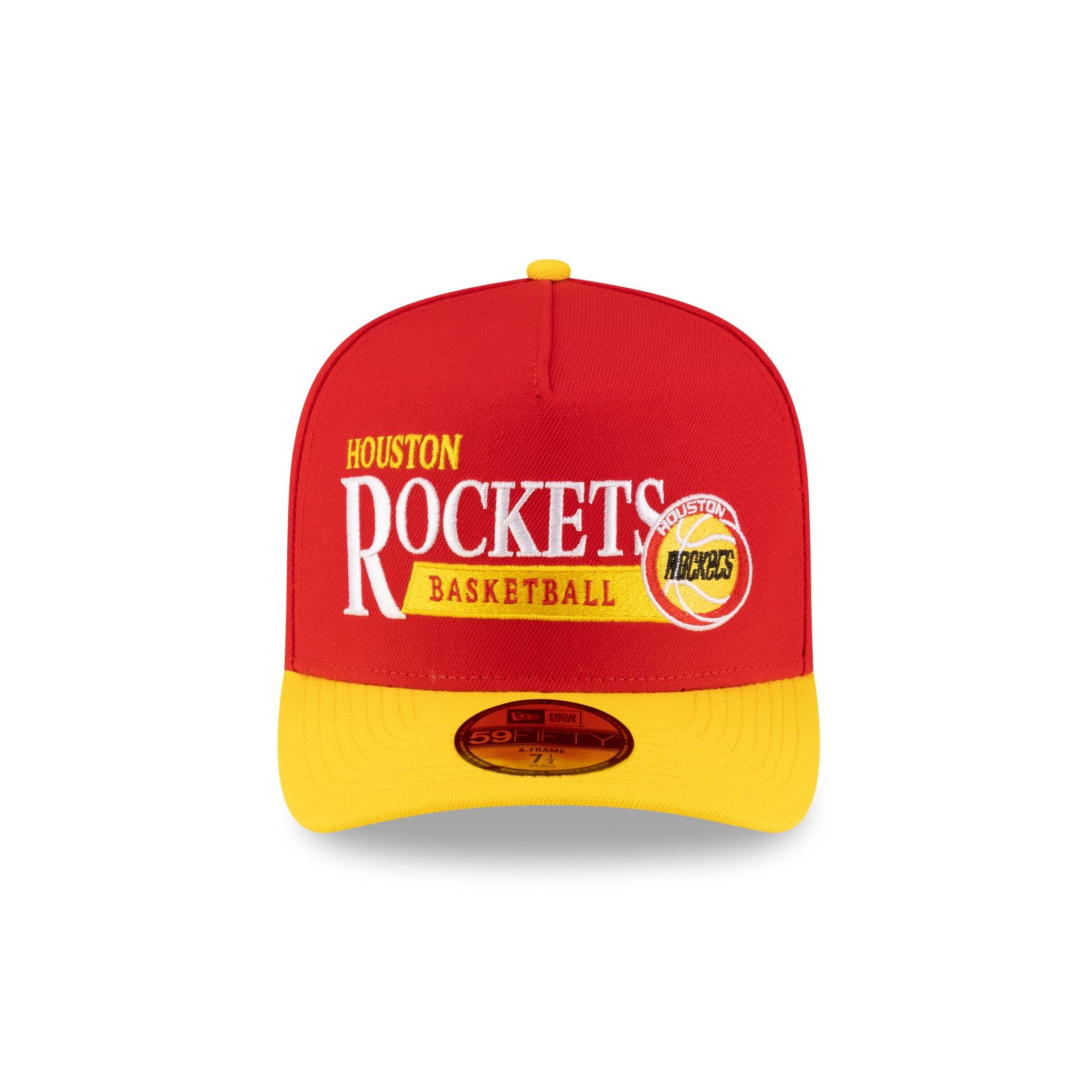 Alternative view of Houston Rockets 1972-1995 Hardwood Classics Liner 59Fifty A-Frame Fitted Hat