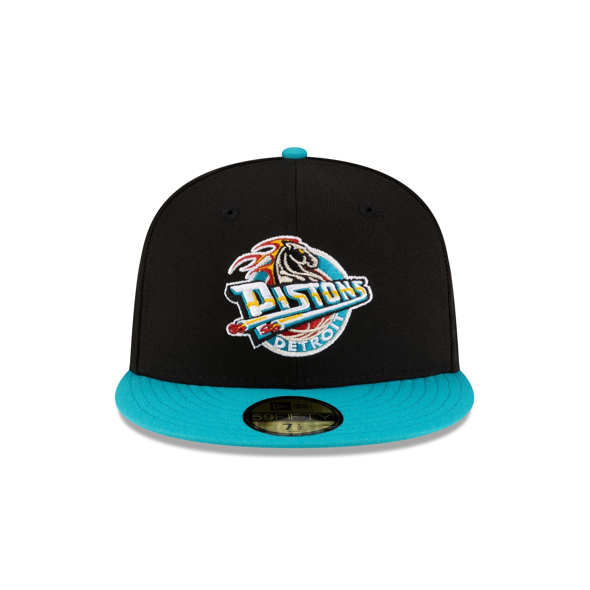 Alternative view of Detroit Pistons 1996-2001 Hardwood Classics Black 59Fifty Fitted Hat