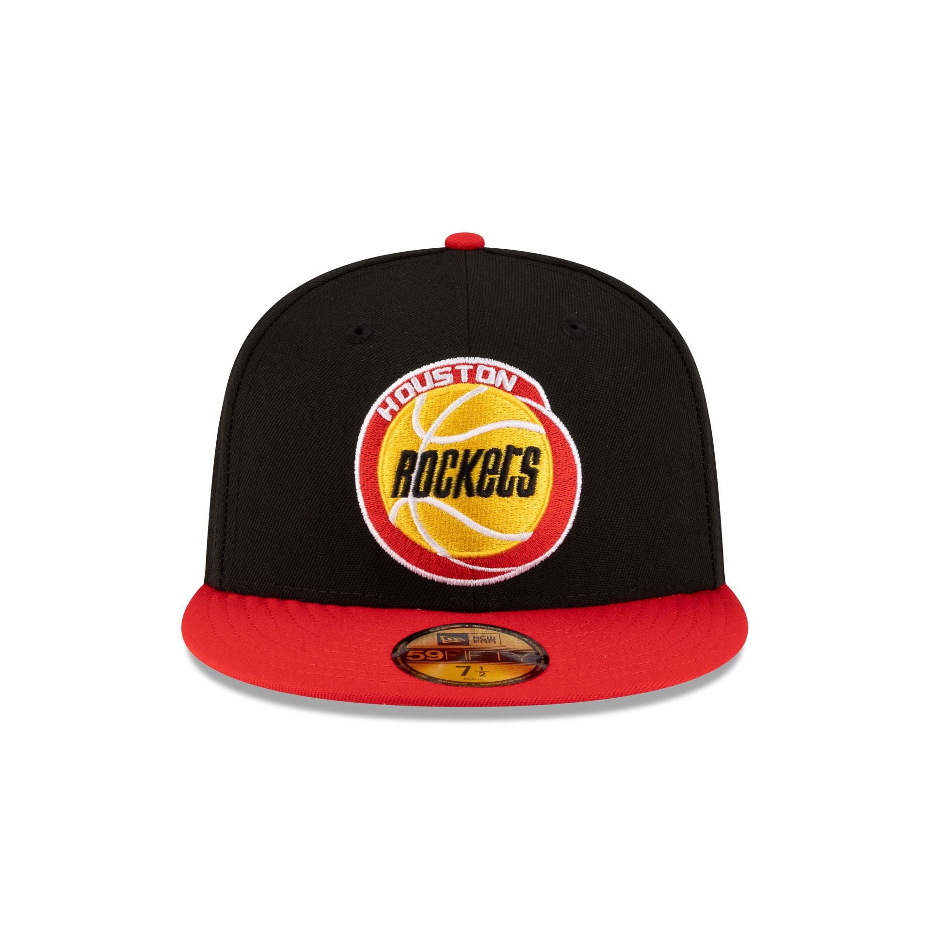 Alternative view of Houston Rockets 1972-1995 Hardwood Classics Black 59Fifty Fitted Hat