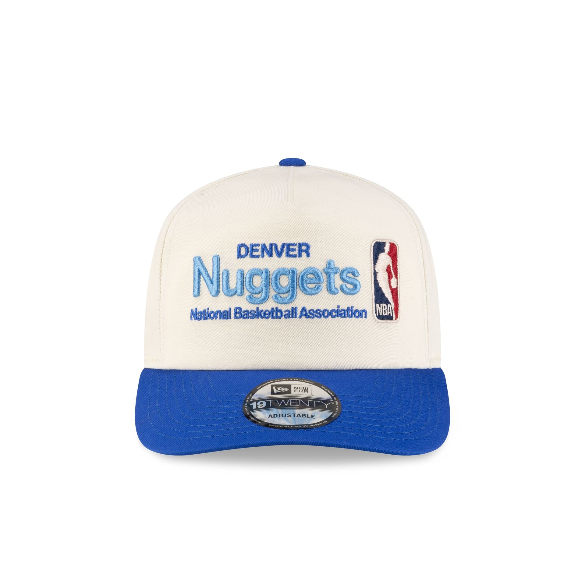 Alternative view of Denver Nuggets 2008-2018 Hardwood Classics Sign Stack Chrome White 19Twenty Adjustable Hat