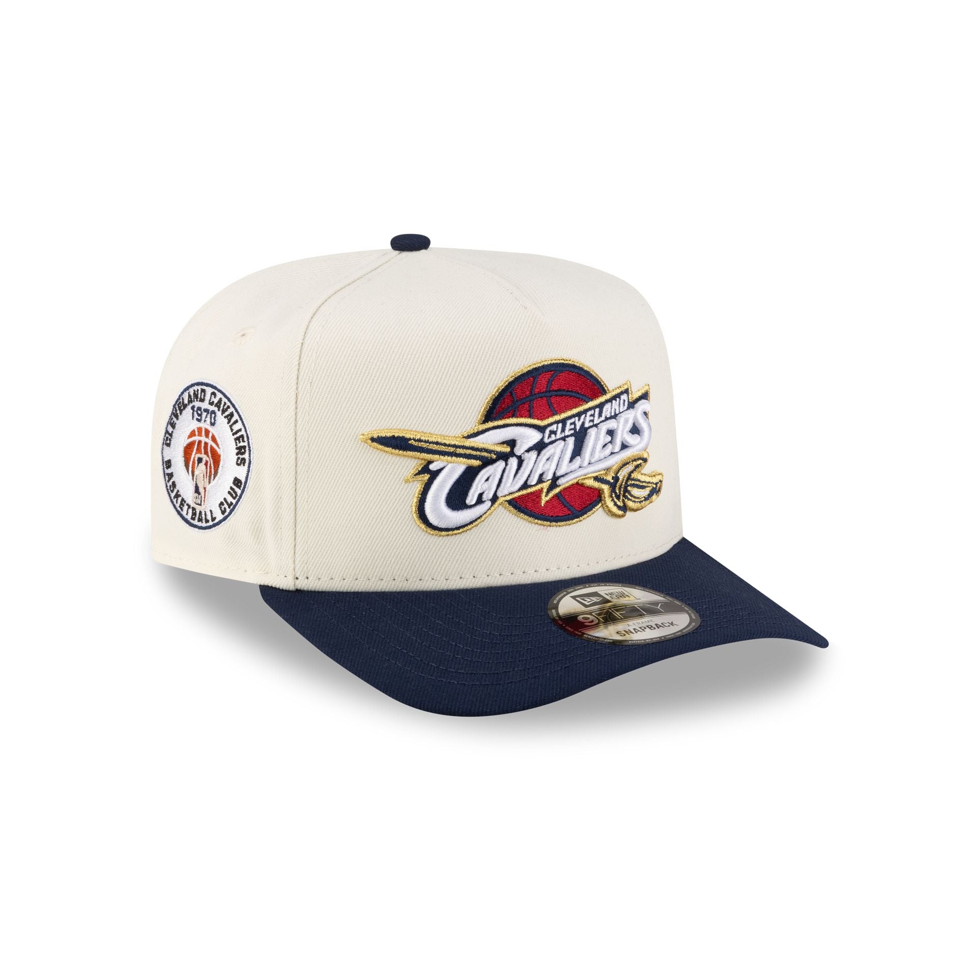 Cleveland Cavaliers 2010-2017 Hardwood Classics Express Chrome White 9Fifty A-Frame Snapback Hat
