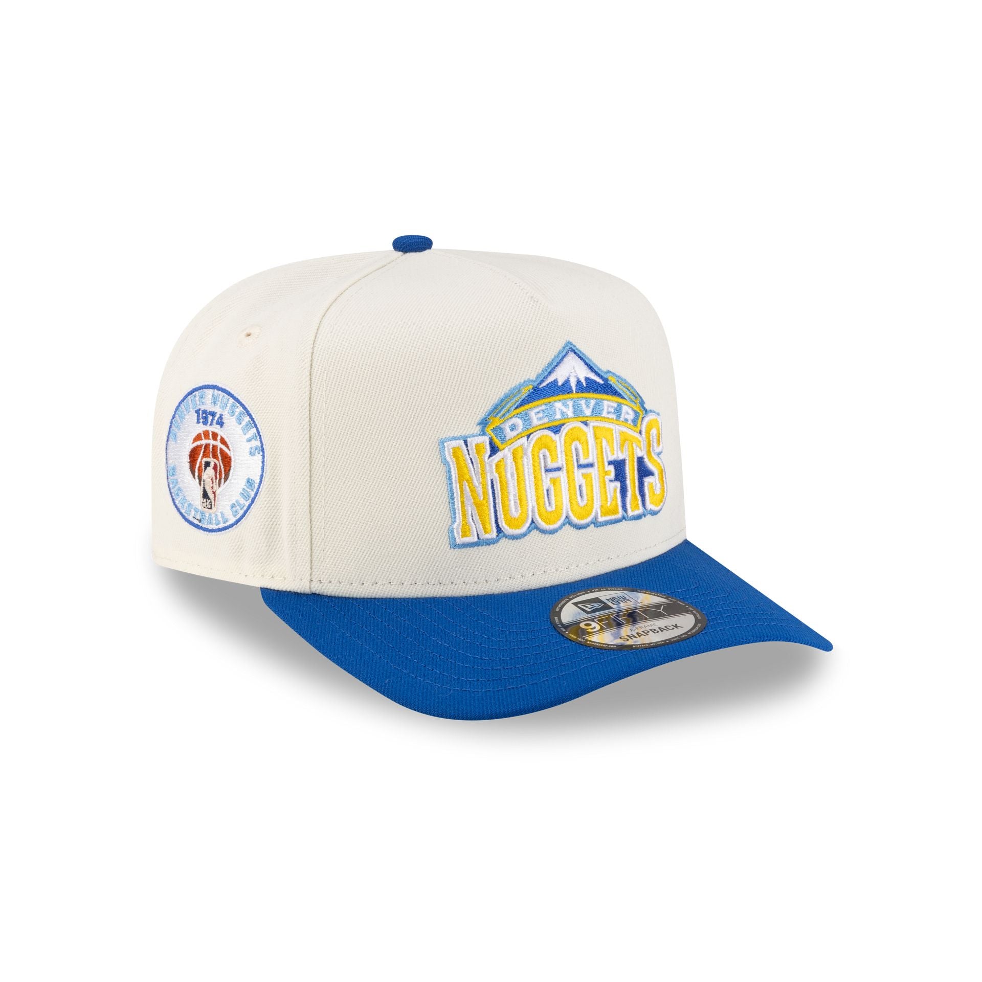 Denver Nuggets 2008-2018 Hardwood Classics Express Chrome White 9Fifty A-Frame Snapback Hat