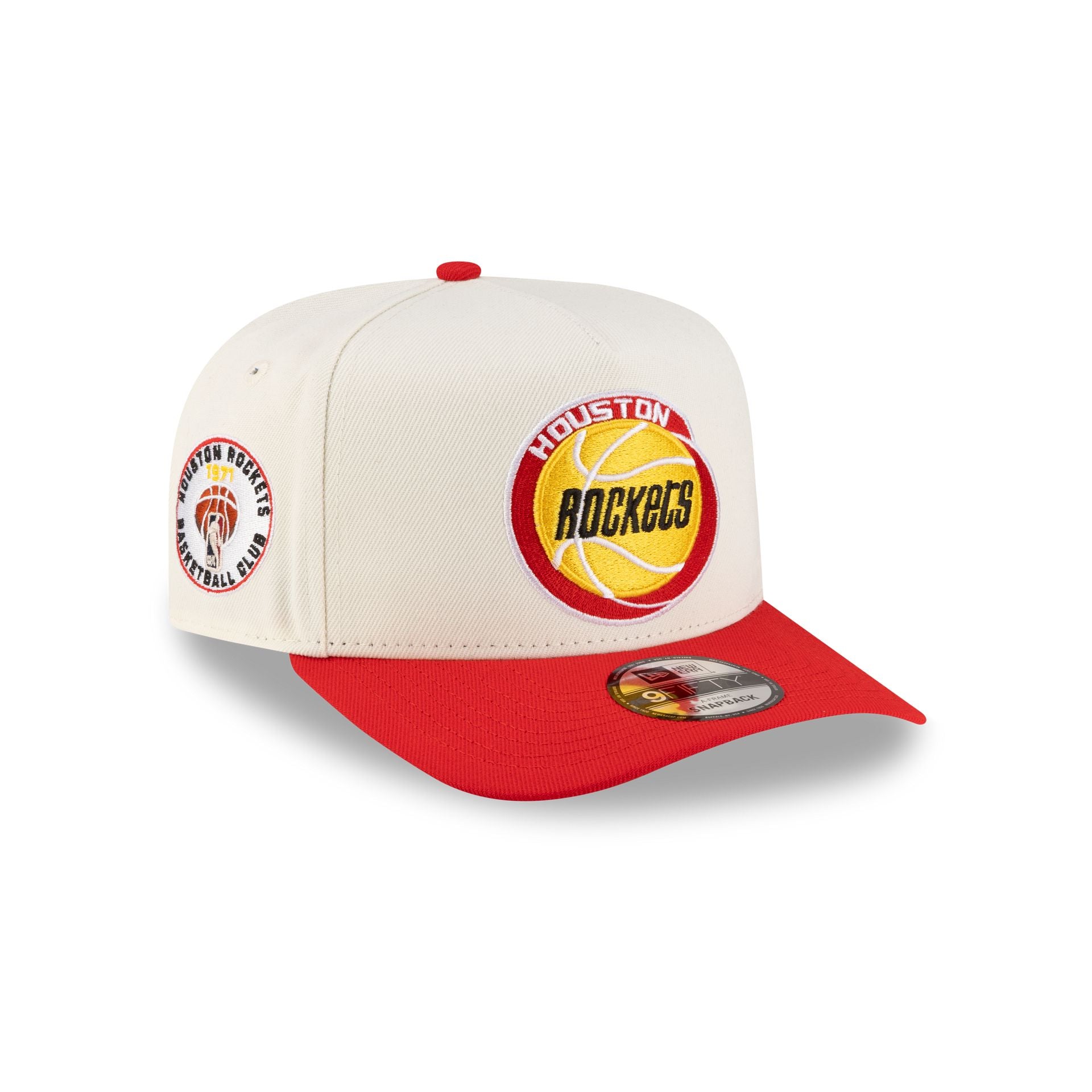 Houston Rockets 1972-1995 Hardwood Classics Express Chrome White 9Fifty A-Frame Snapback Hat