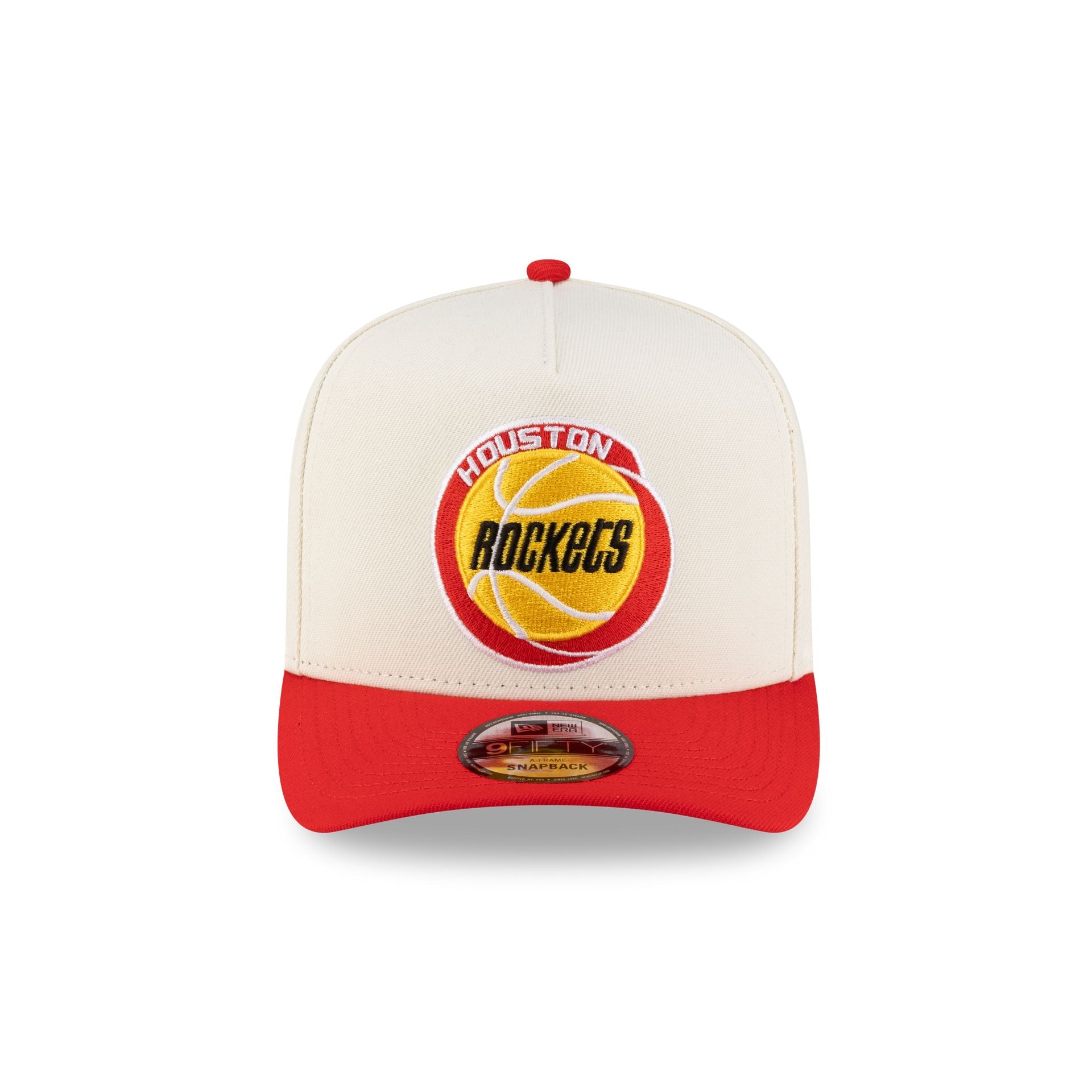 Alternative view of Houston Rockets 1972-1995 Hardwood Classics Express Chrome White 9Fifty A-Frame Snapback Hat