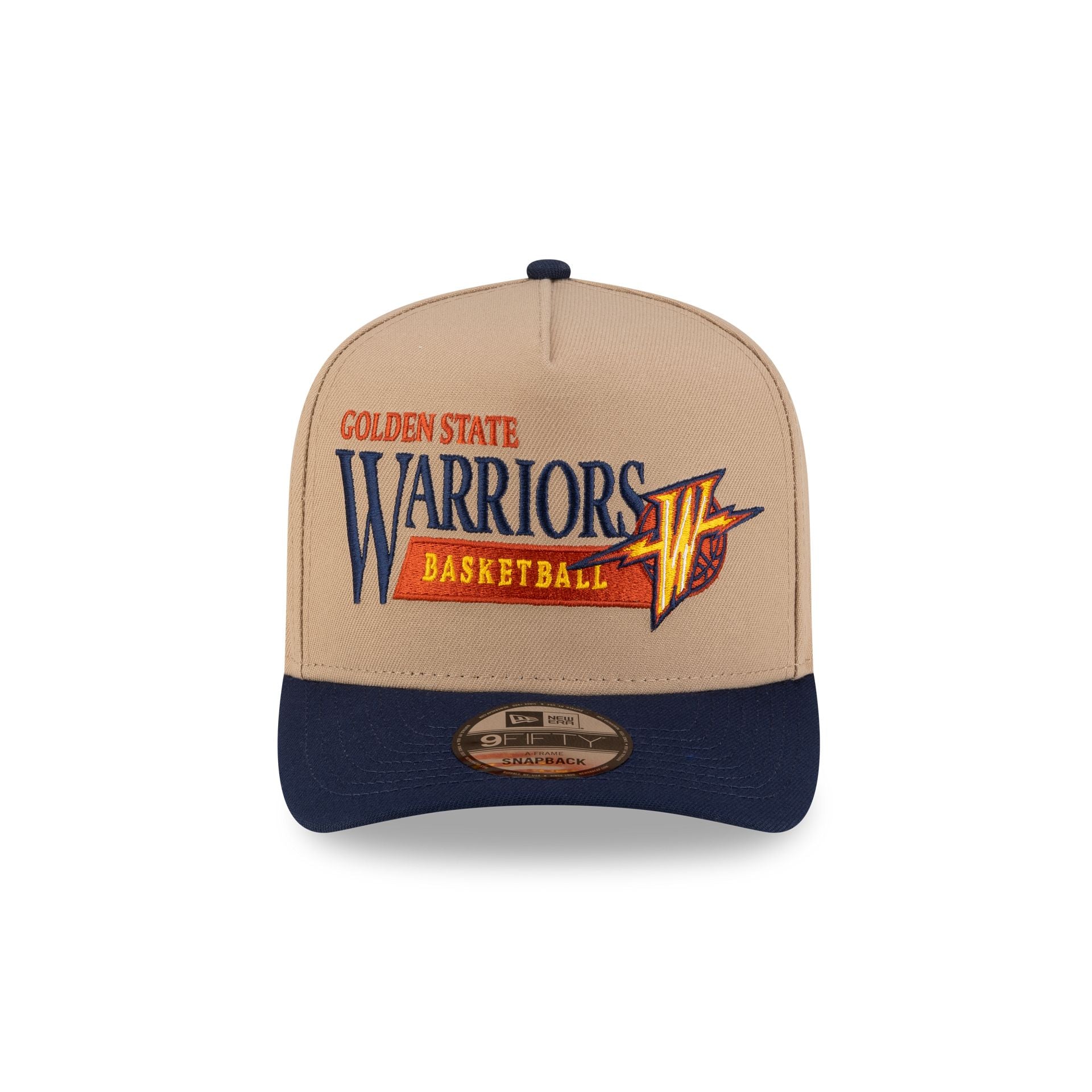 Alternative view of Golden State Warriors 1997-2010 Hardwood Classics Liner Camel 9Fifty A-Frame Snapback Hat