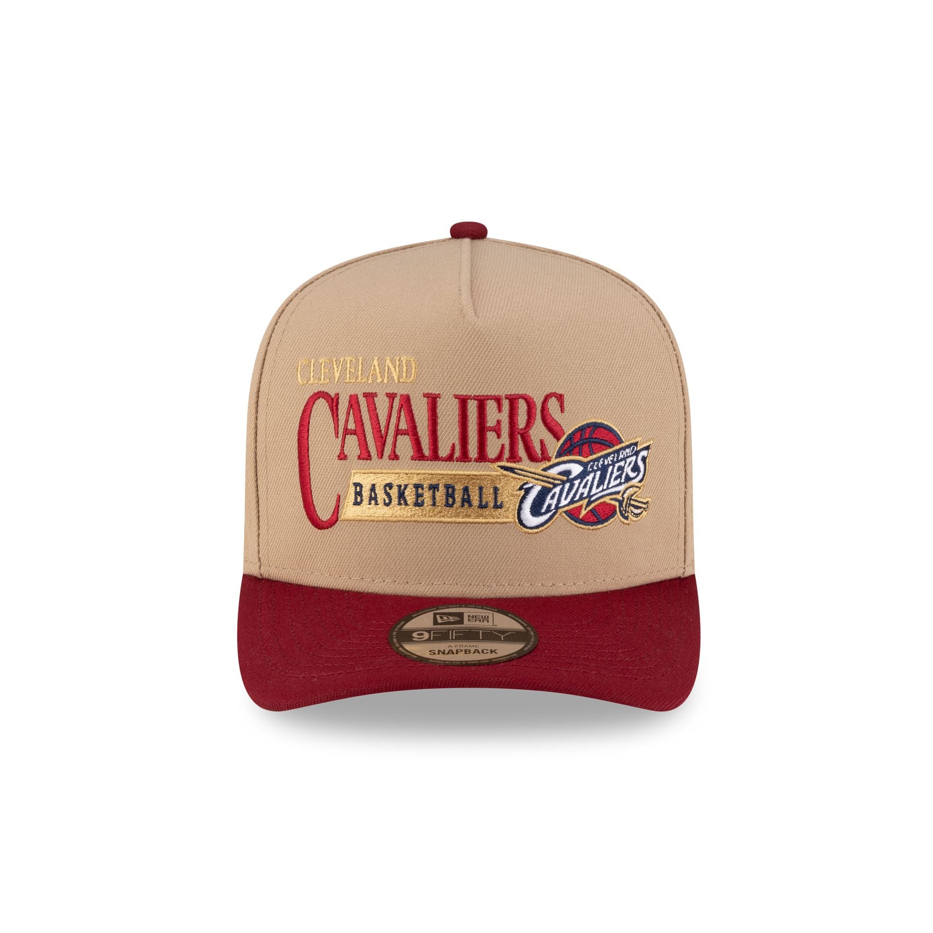 Alternative view of Cleveland Cavaliers 2010-2017 Hardwood Classics Liner Camel 9Fifty A-Frame Snapback Hat
