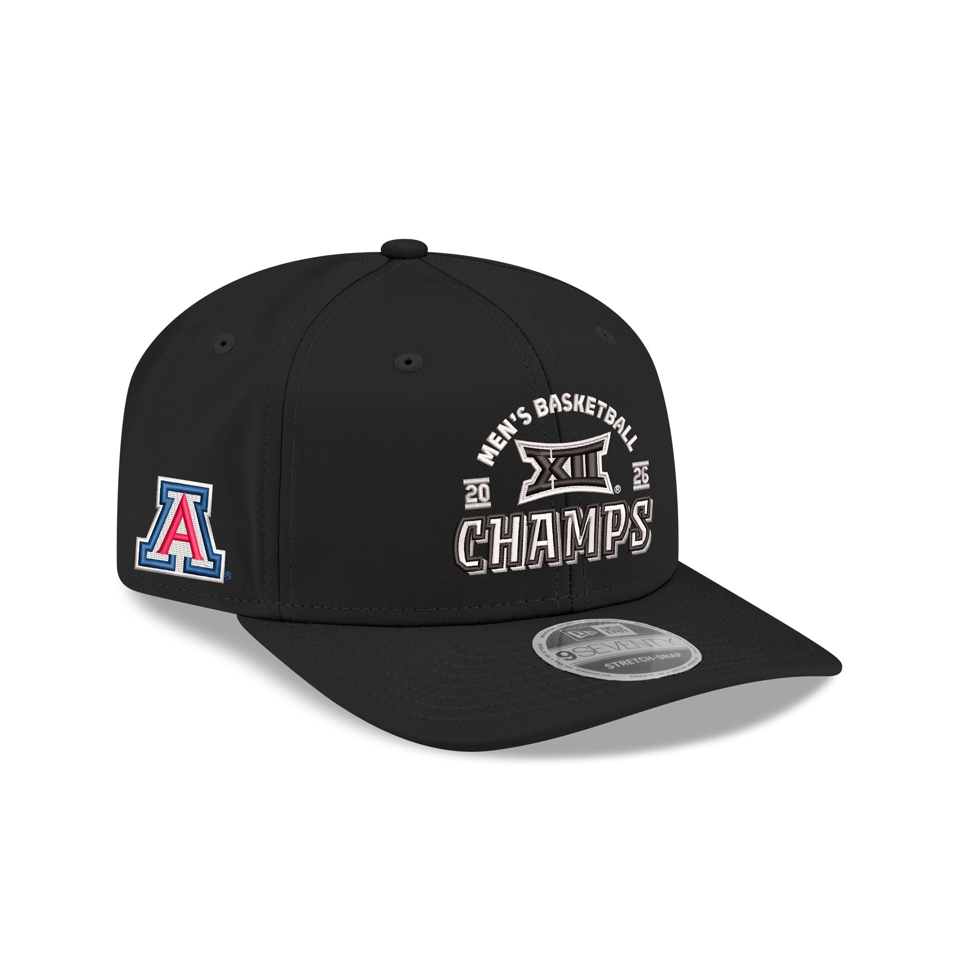 Arizona Wildcats 2025-2026 Big 12 Men's Basketball Champions 9Seventy Stretch-Snap Hat